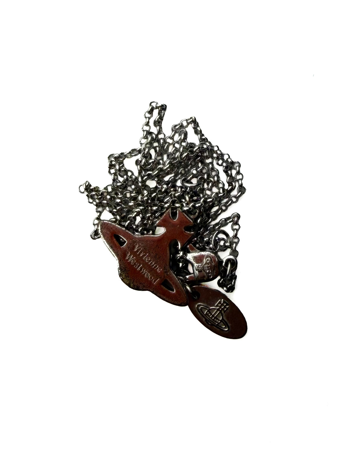 VIVIENNE WESTWOOD Gunmetal Orb Necklace