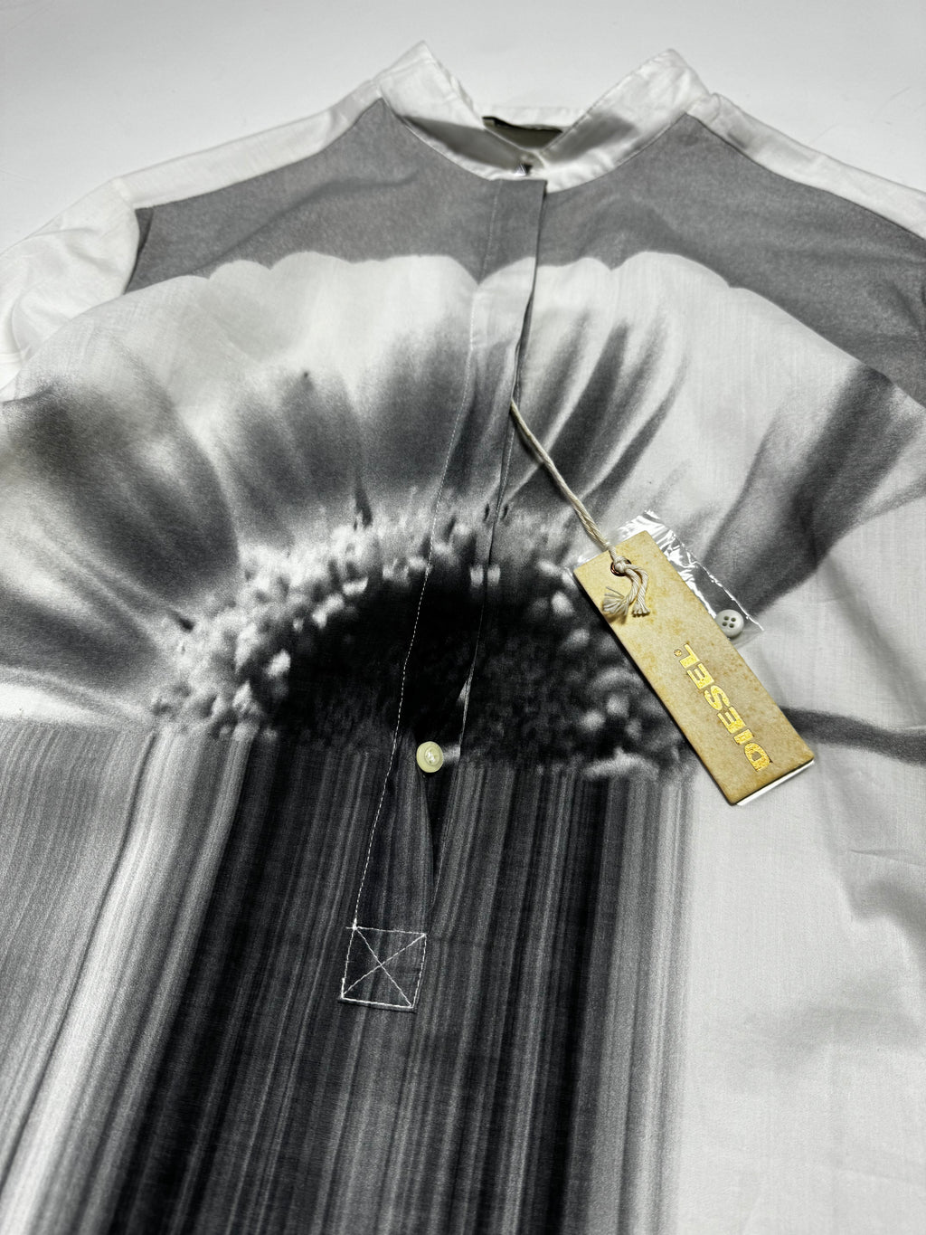 Diesel B&W Floral White Shirt