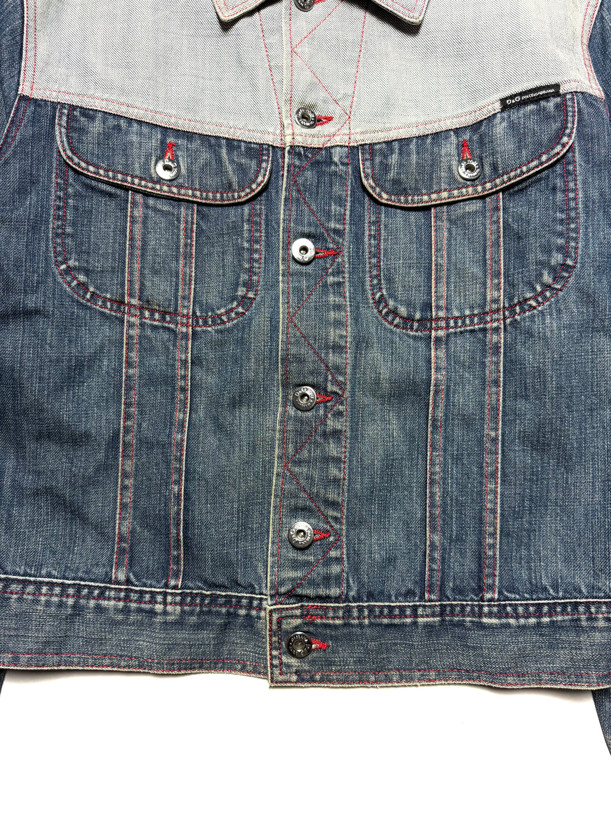 D&G Two Tone Washed Denim Jacket