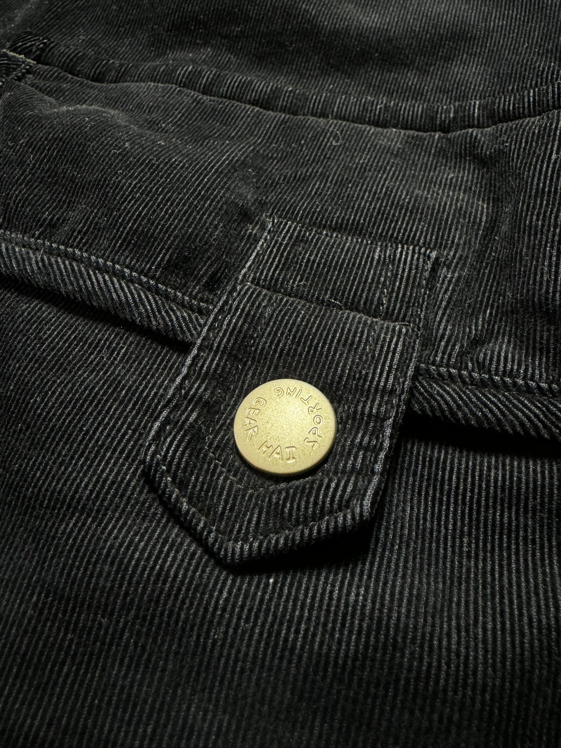 Issey Miyake Hai Sport Black Corduroy Coat 80s