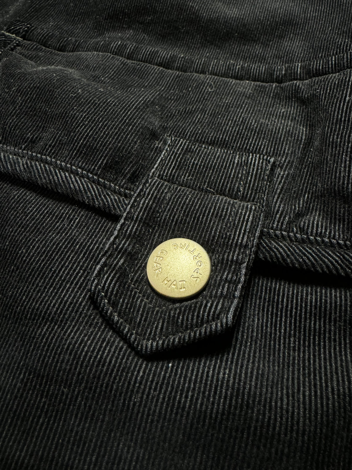 Issey Miyake Hai Sport Black Corduroy Coat 80s