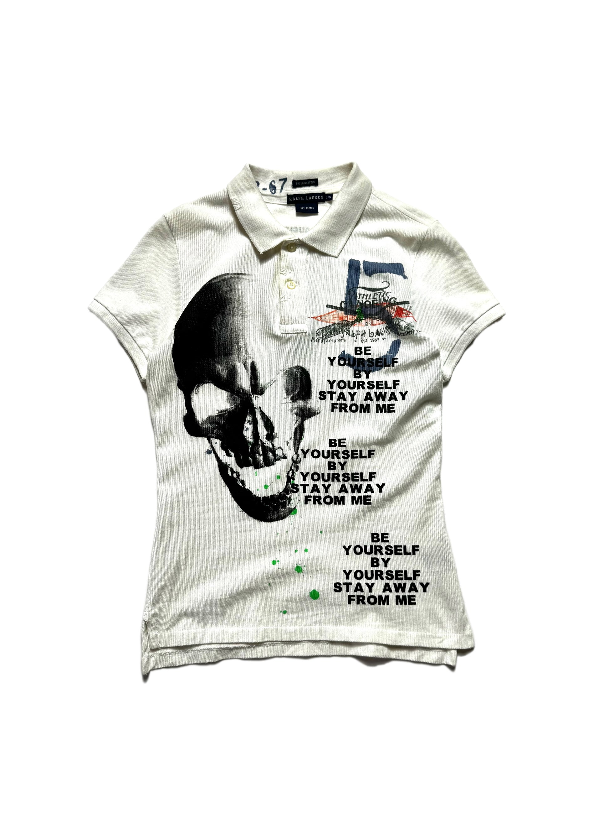 Polo by Ralph Lauren Skinny Skull White Shirt