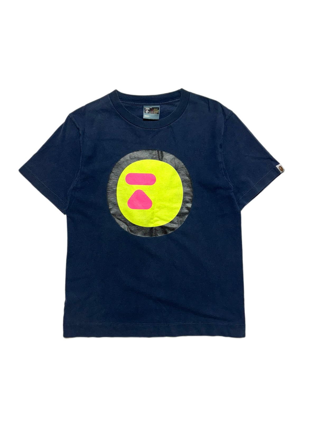 BAPE OG 2000s Ape Head Dot Navy Tee