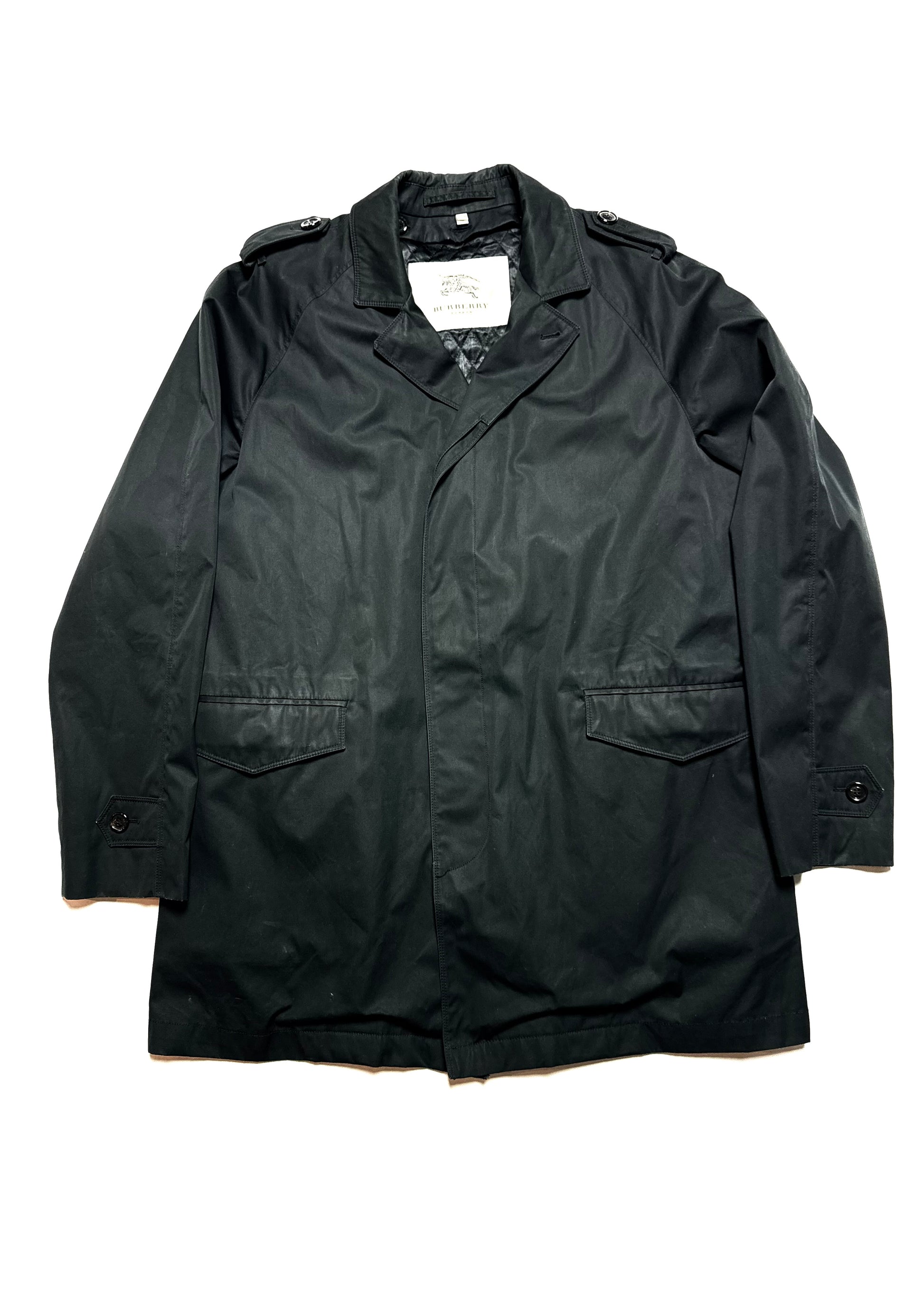 Burberry Trench Coat Black Detachable Vest