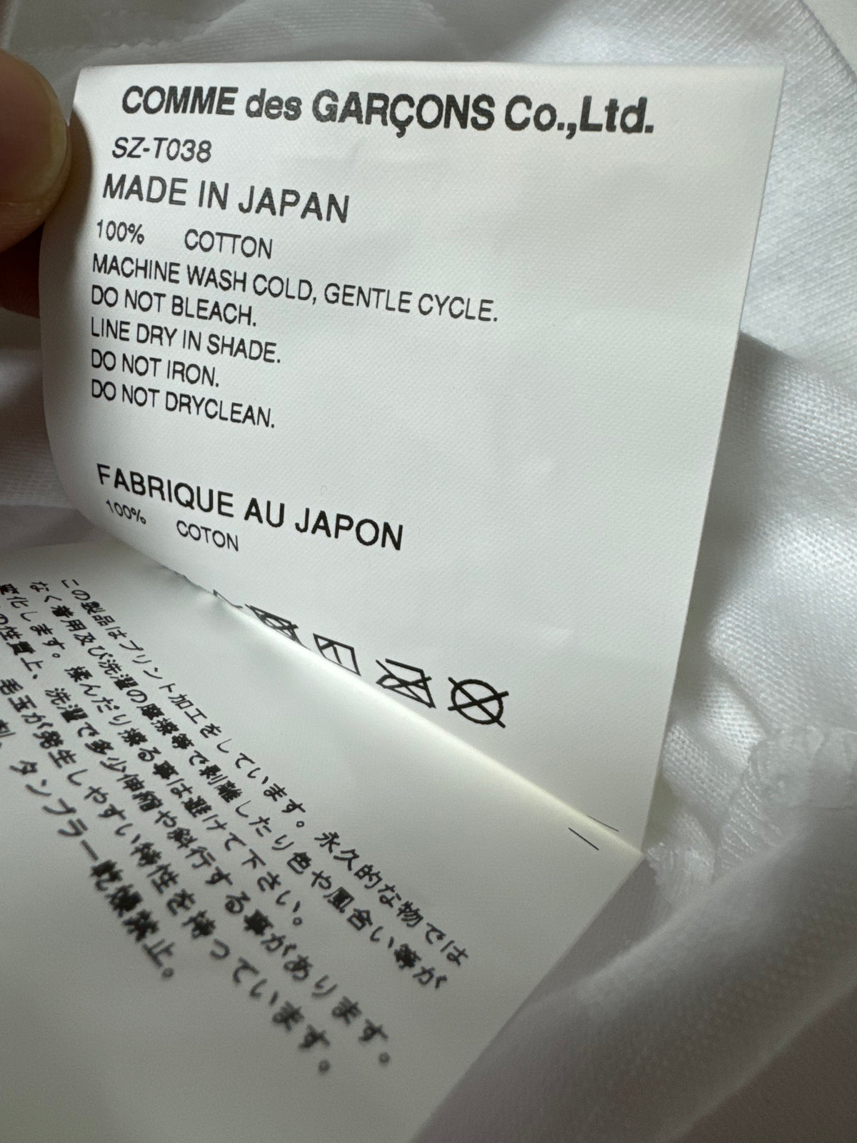 Comme des Garçons x CPFM Be Kind White Tee