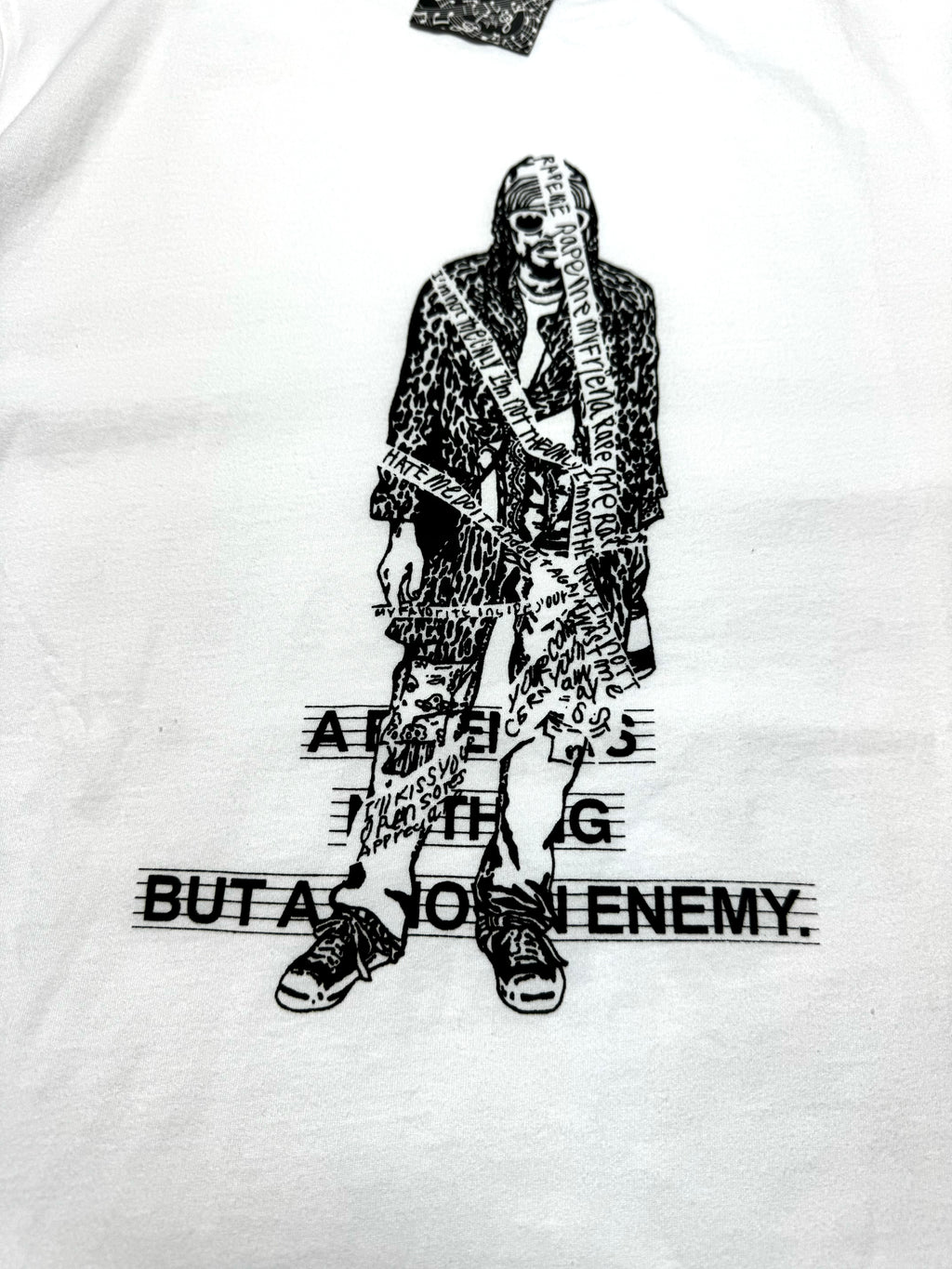 Number Nine “Rape Me” White Tee