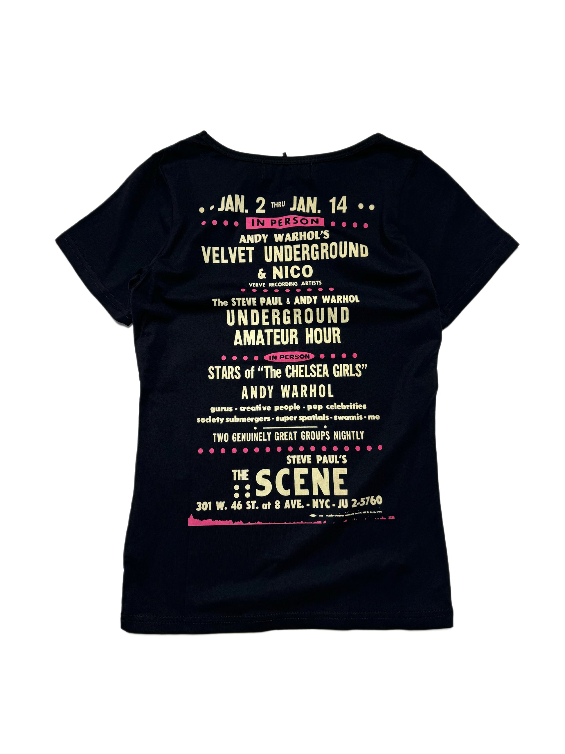 Hysteric Glamour Andy Warhol’s Tour Tee