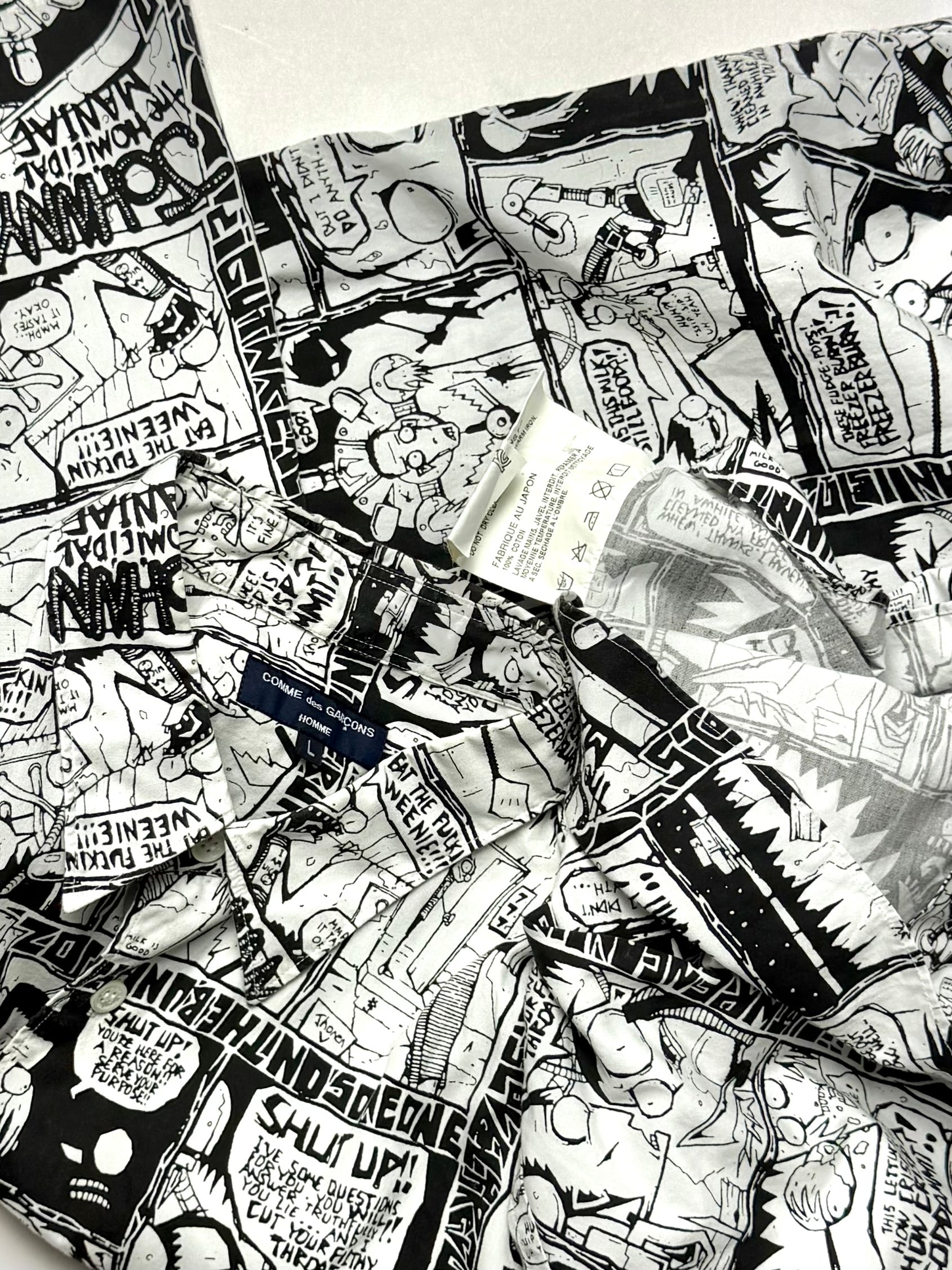 COMME DES GARCONS HOMME Comic Print Shirt