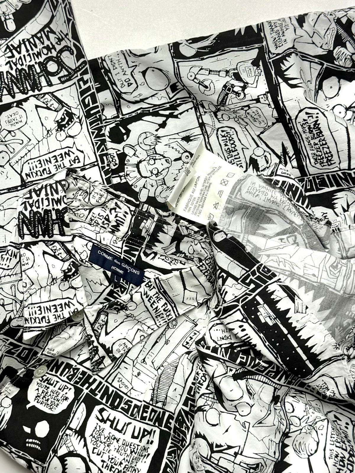 Comme des Garçons  HOMME Comic Print Shirt