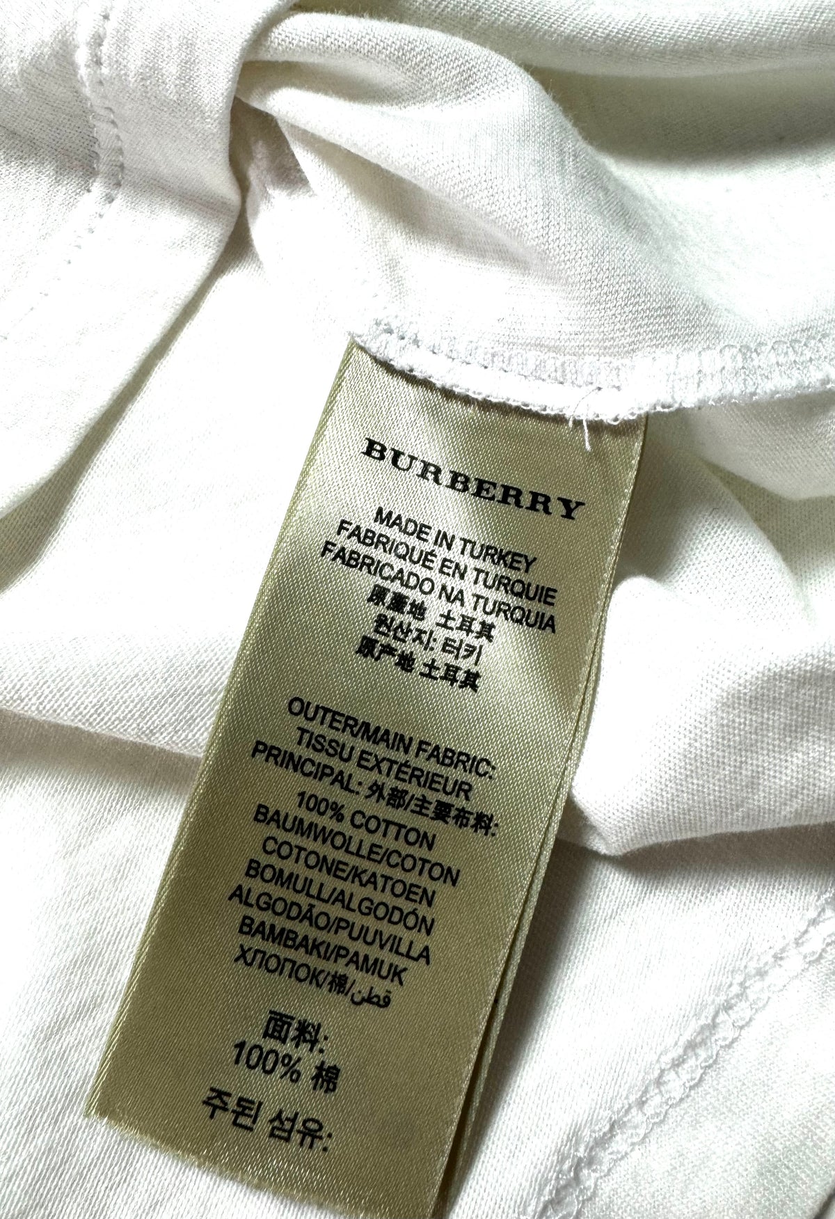 Burberry Brit White Tree Print Tee