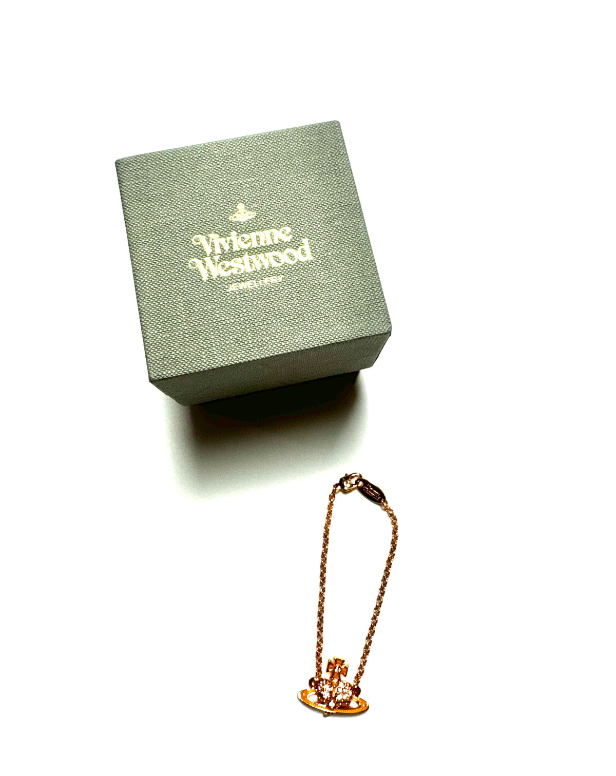 Vivienne Westwood Rose Gold Heart Bracelet