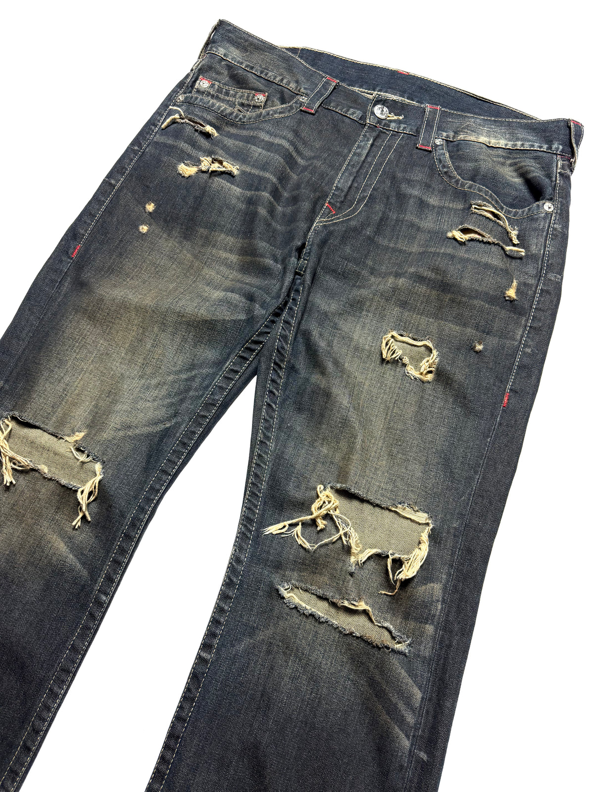 True Religion Distressed Washed Jean