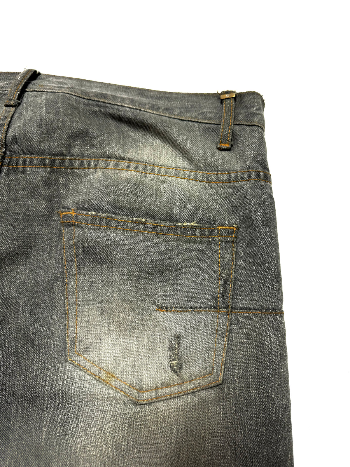Dior 2000s Washed Grey Denim Jean