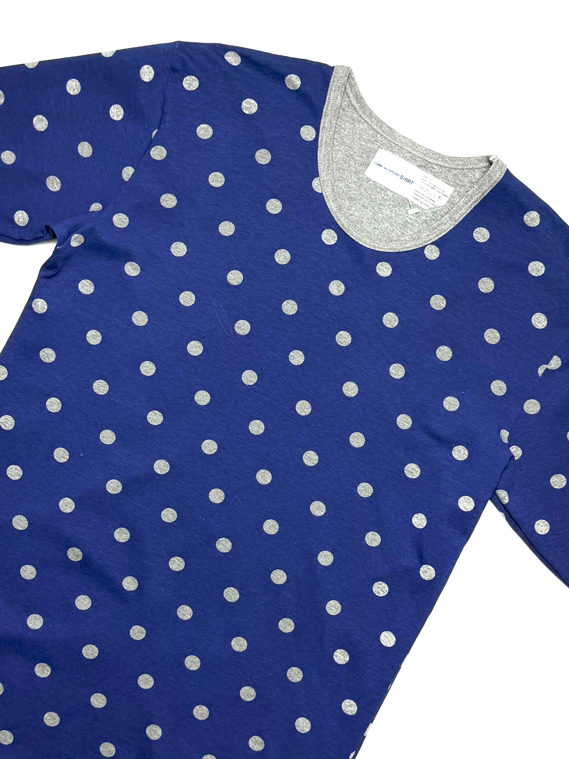 COMME DES GARCONS Shirt Polka Dot Navy Tee