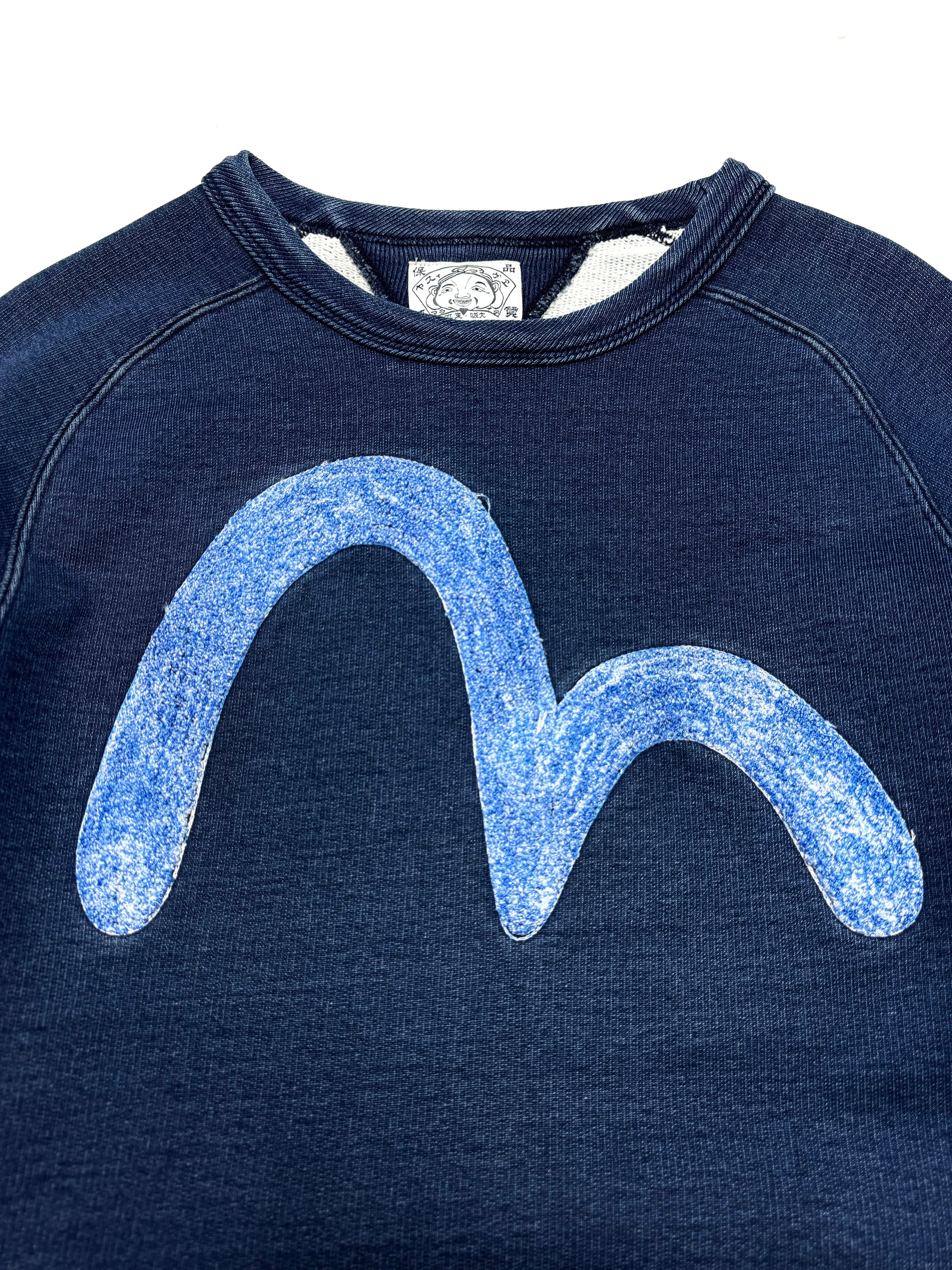 Evisu OG Blue Seagull Crewneck