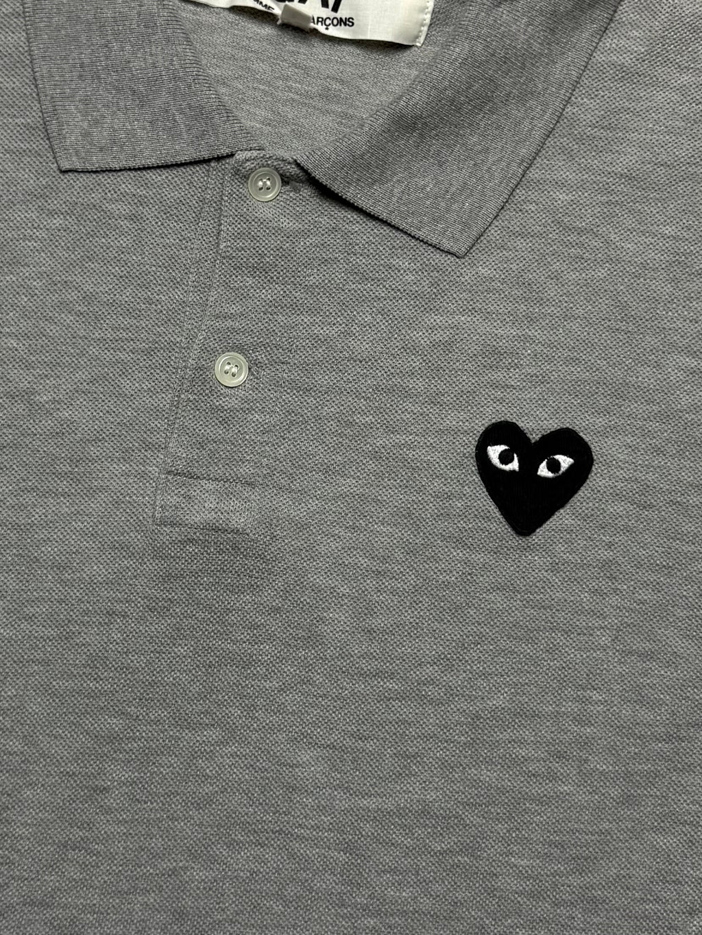 COMME DES GARCONS Play Polo Shirt Grey