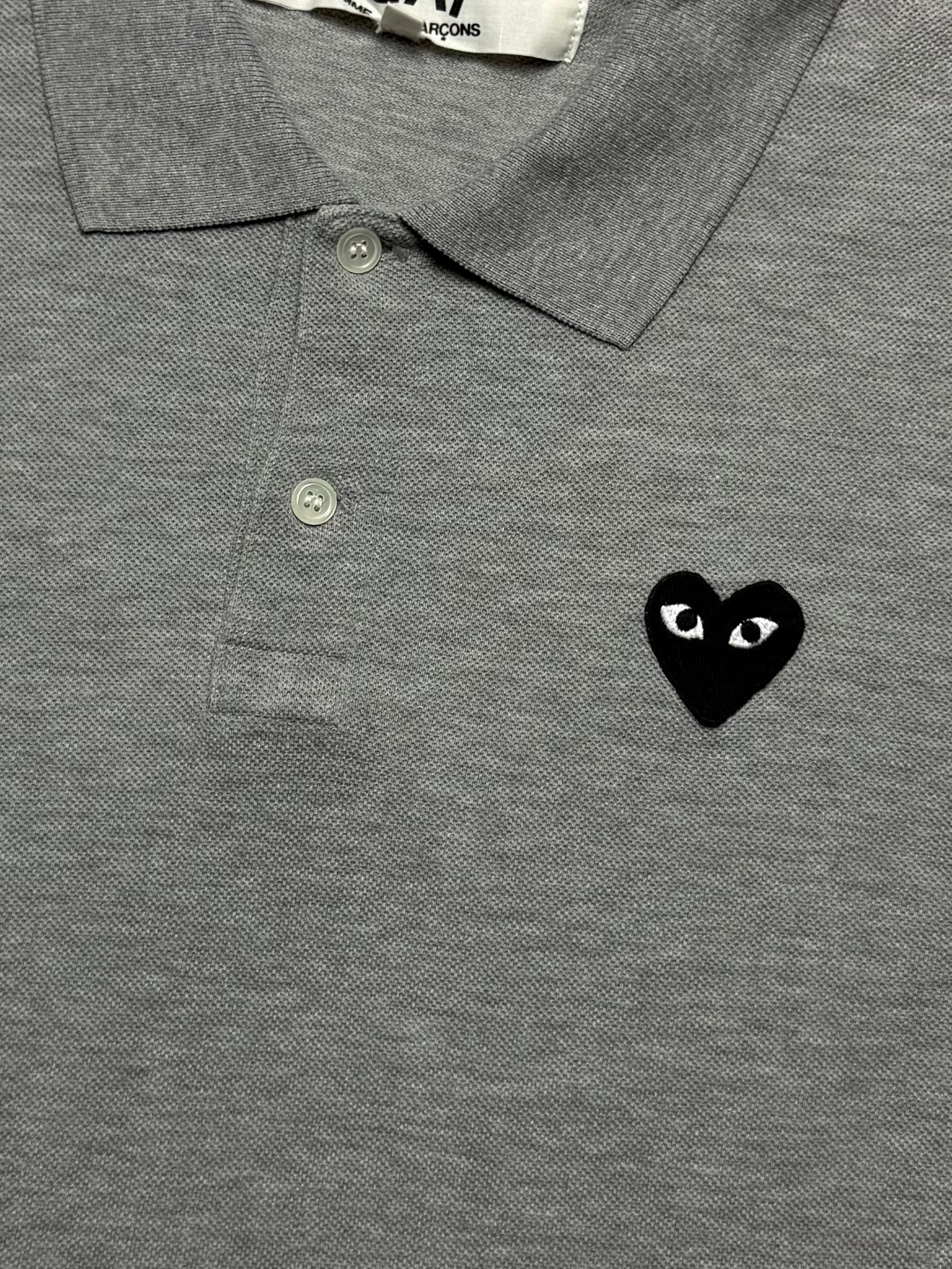 COMME DES GARCONS Play Polo Shirt Grey