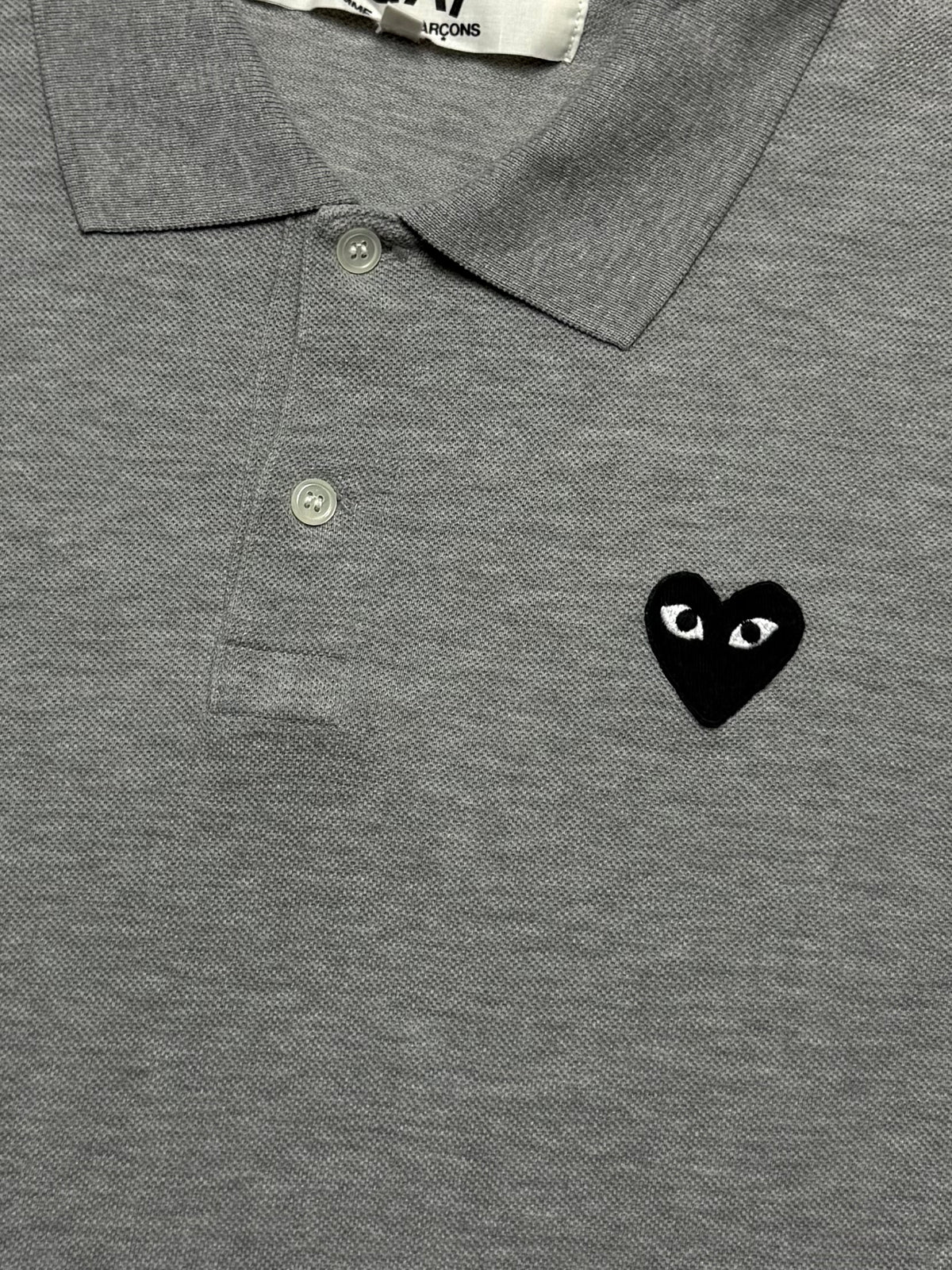 COMME DES GARCONS Play Polo Shirt Grey