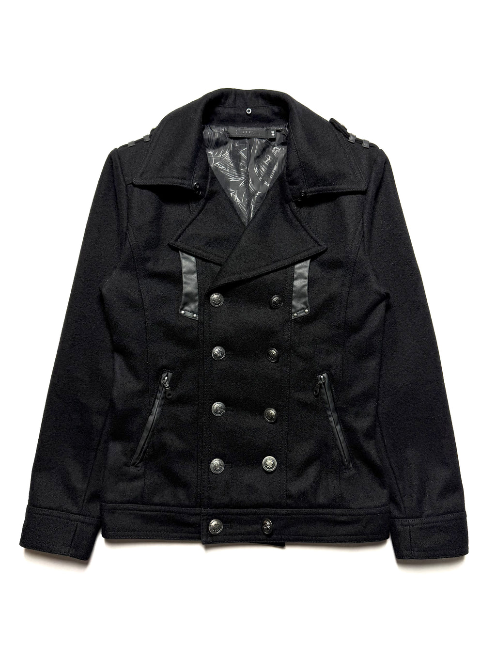 FUGA Double Breasted Wool Napoleon Jacket