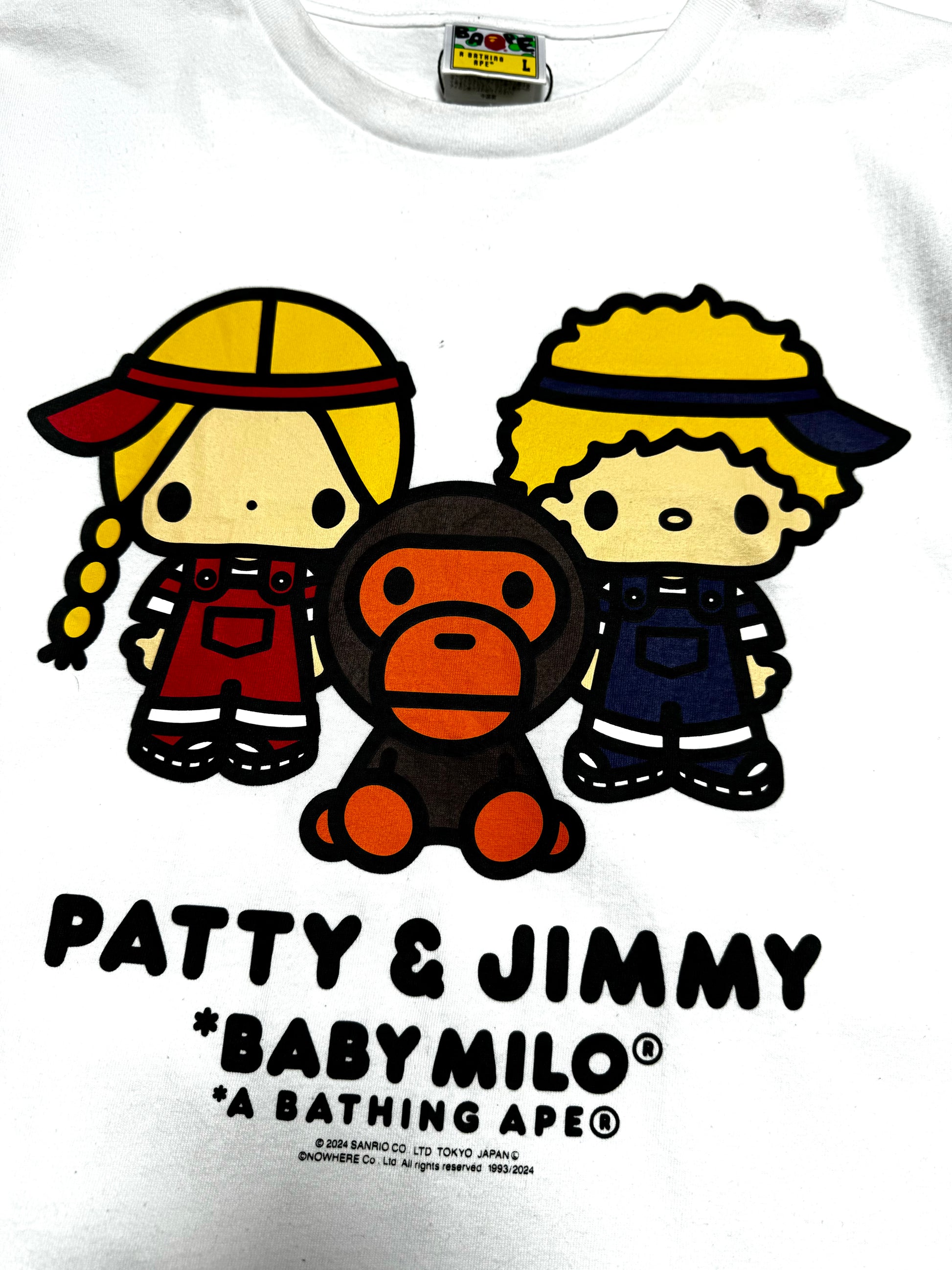 BAPE Milo x Patty & Jimmy White Tee