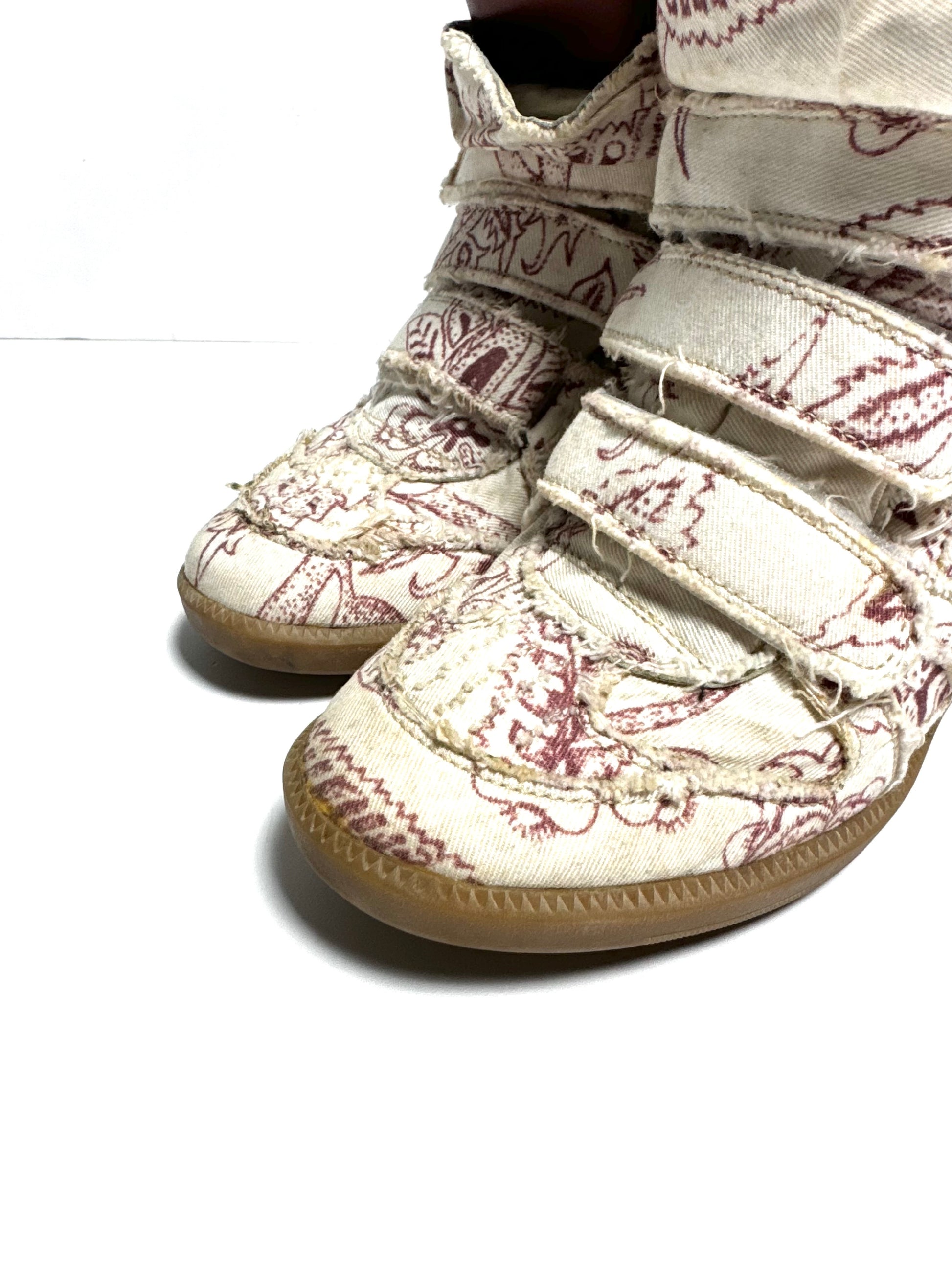 Isabel Marant Ecru Canaee Floral Print Shoe