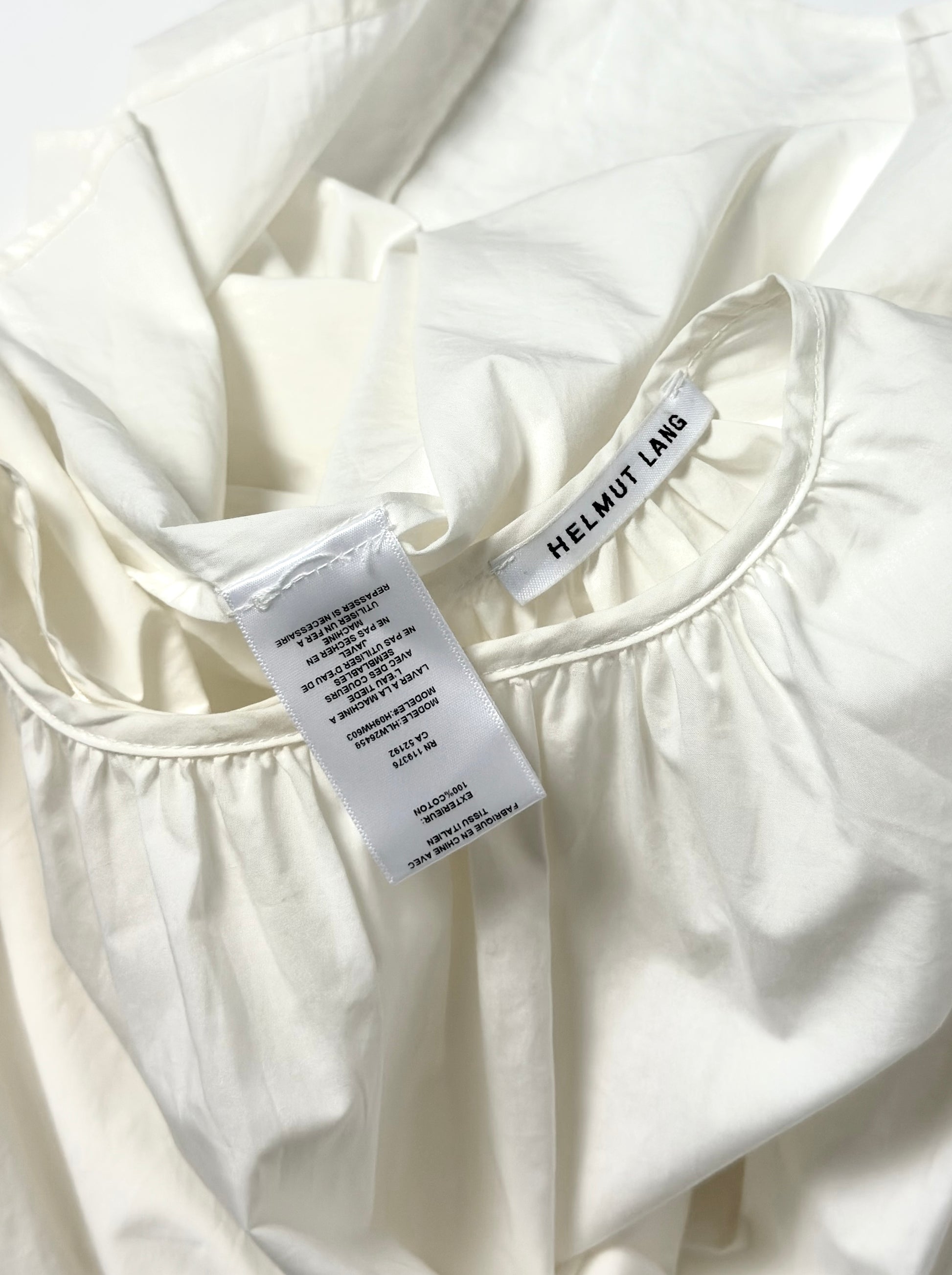 Helmut Lang White Blouse Shirt