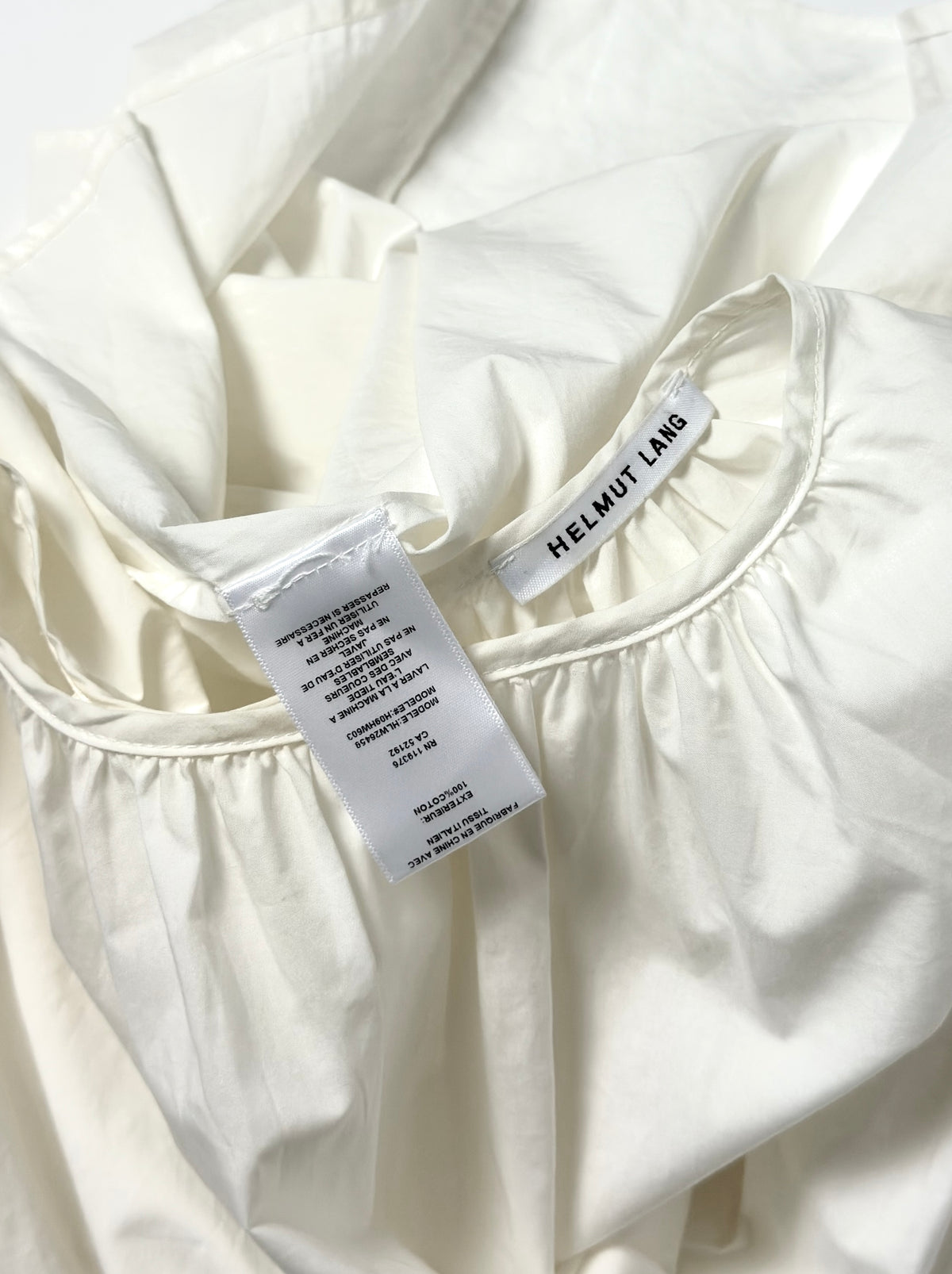 Helmut Lang White Blouse Shirt