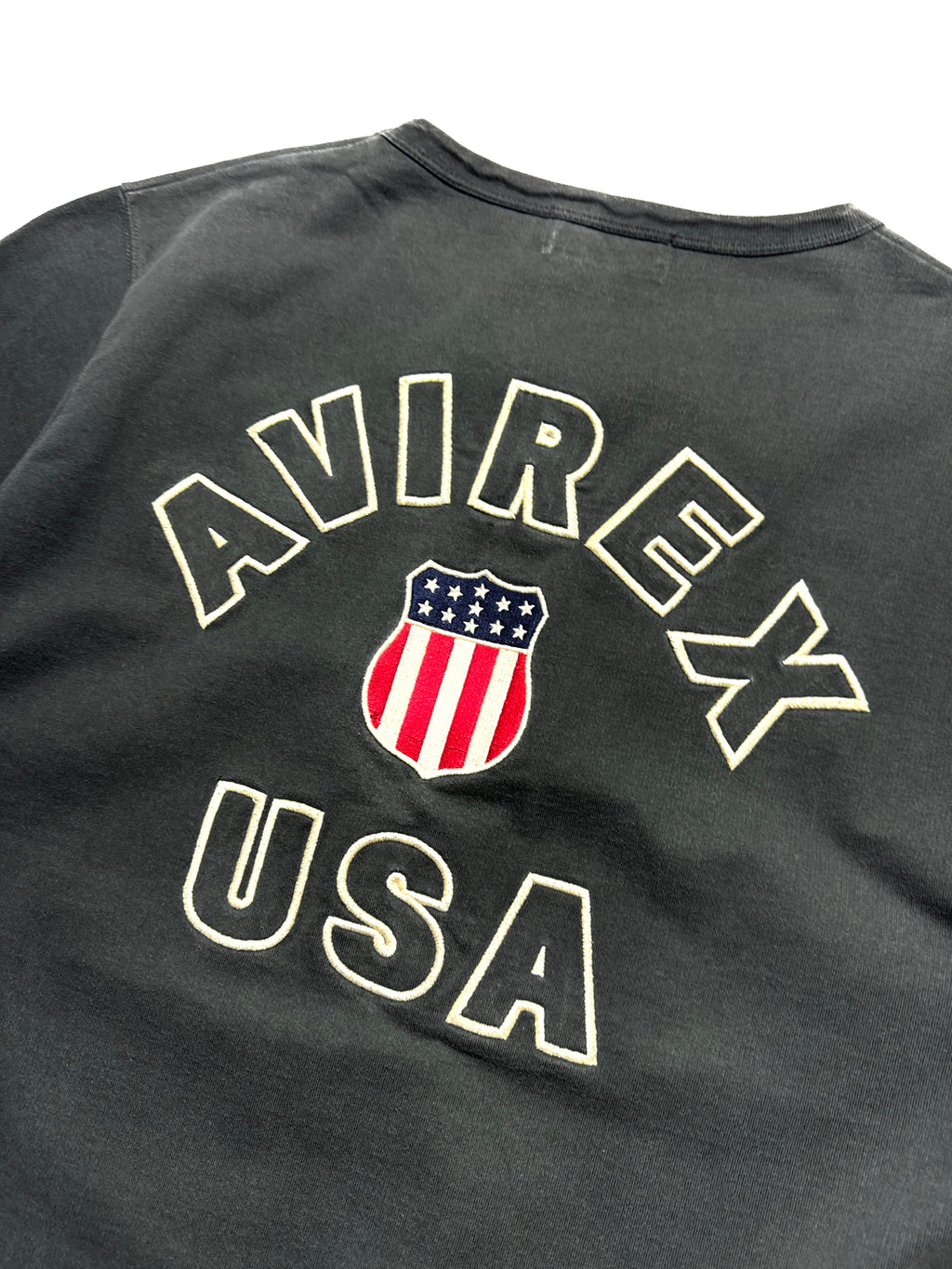 Avirex Dark Grey Heavy Cotton Tee