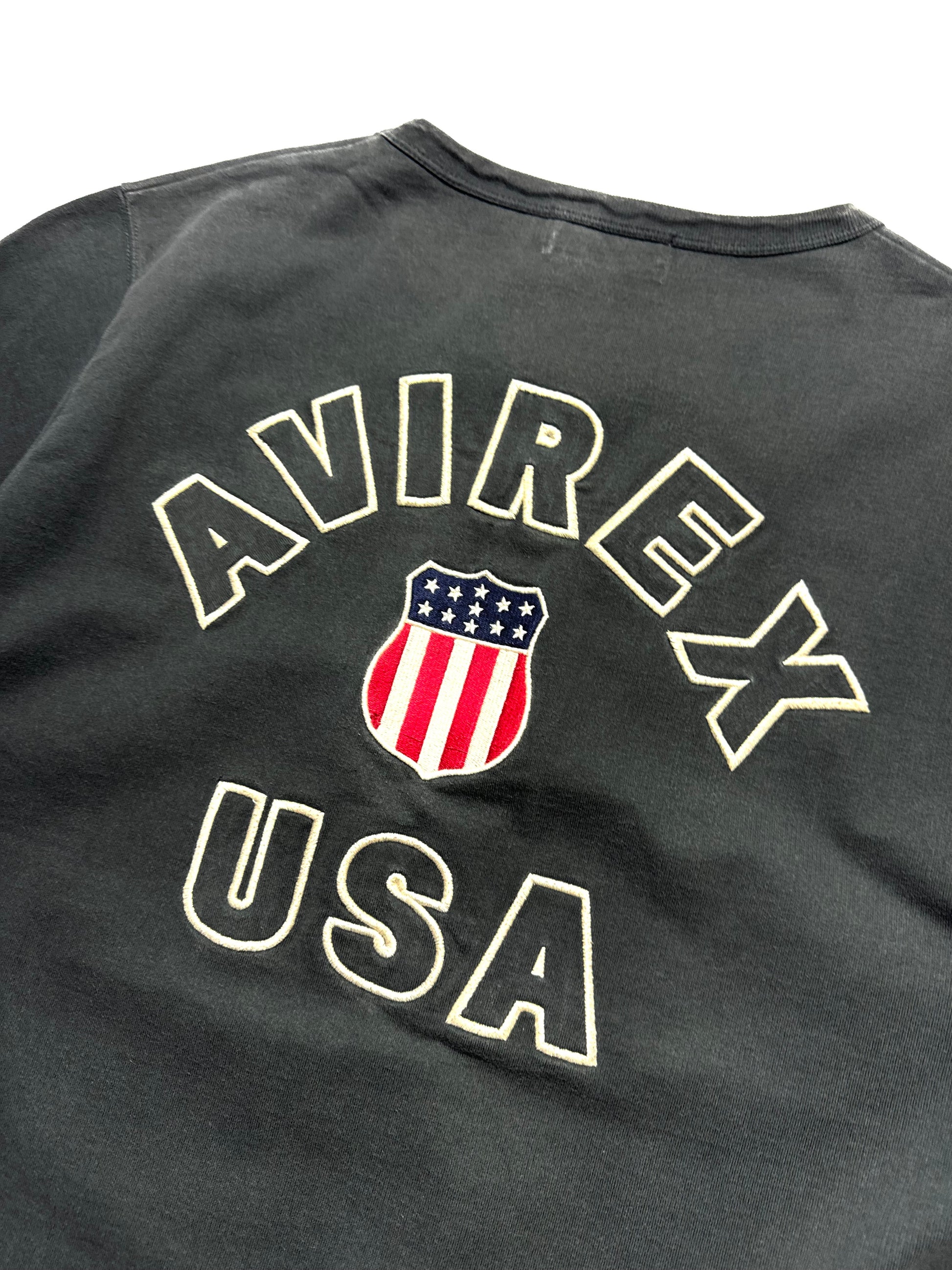 Avirex Dark Grey Heavy Cotton Tee