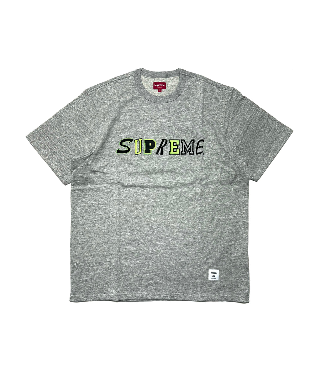 Supreme Grey Spell-out Tee