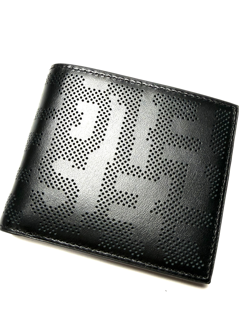 Diesel Bi Fold Coin Pocket Black Leather Wallet