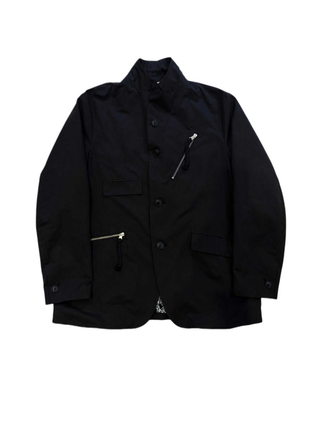 Number (n)ine Black Blazer Zip Pocket Jacket