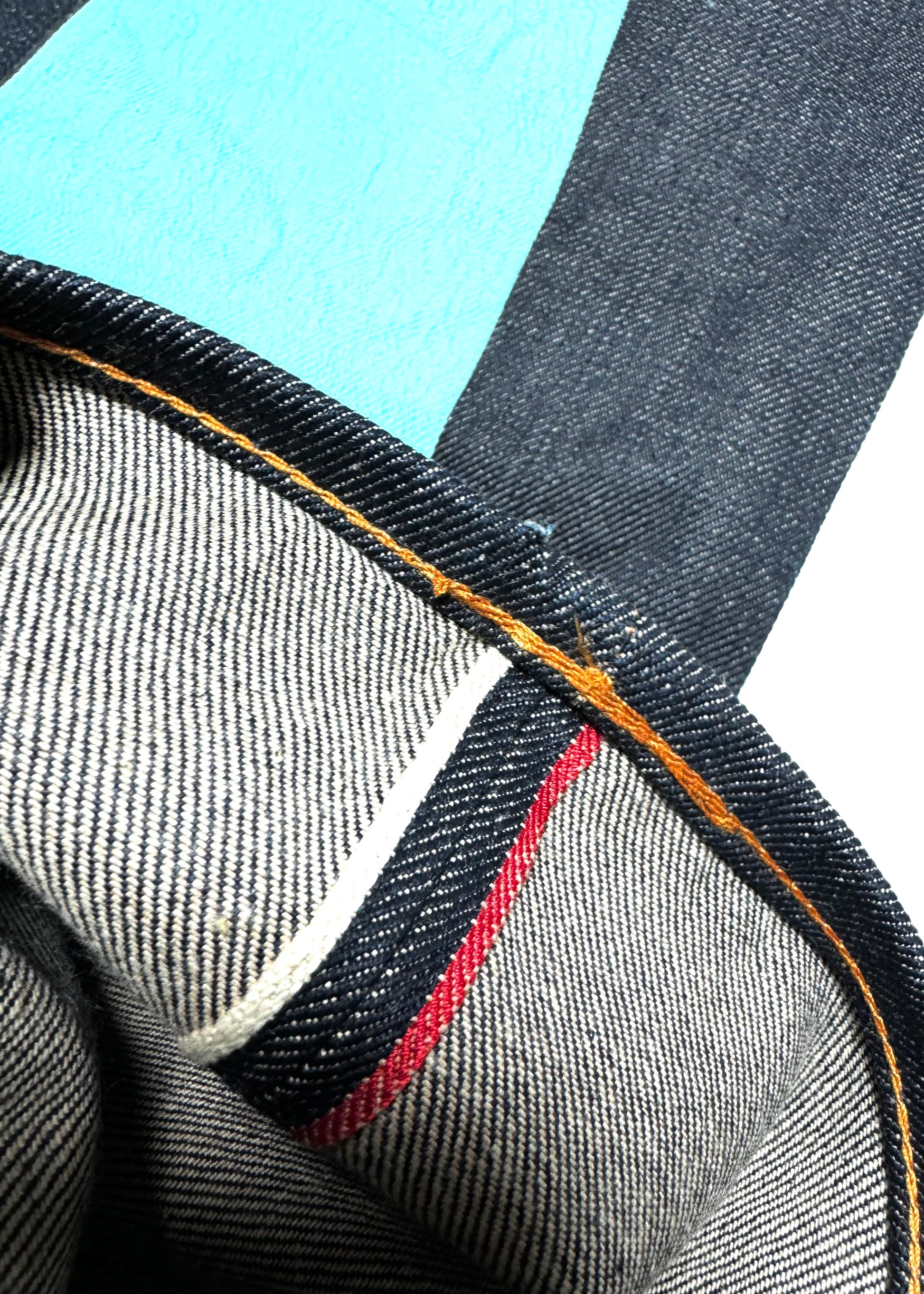 Evisu No.3 Baby Blue Daicock Raw Denim Jean