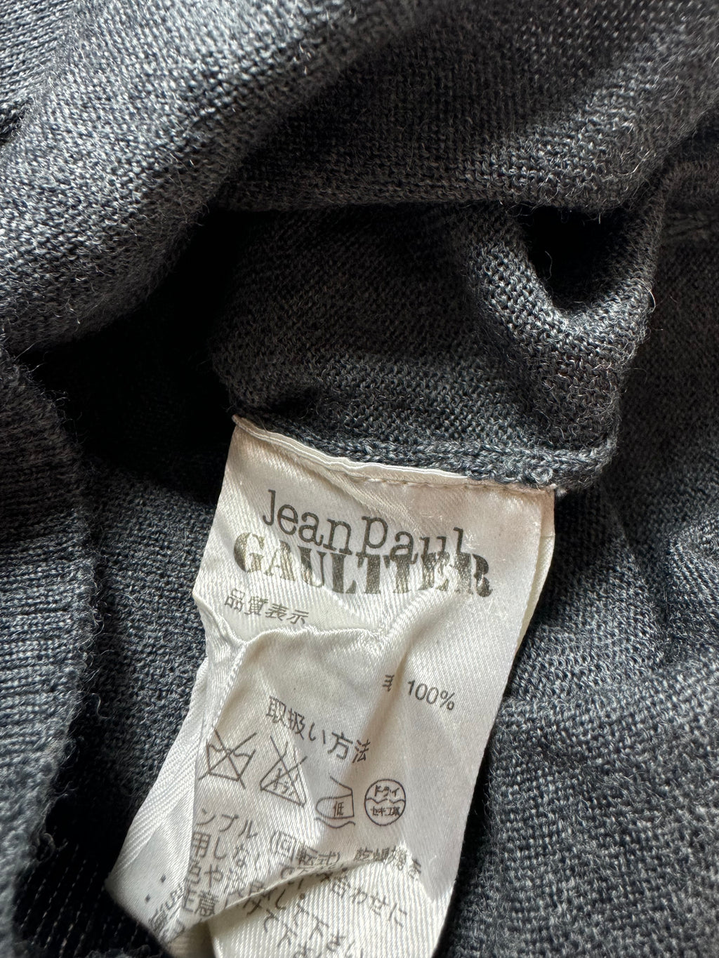 Jean Paul Gaultier Pins Grey Cardigan