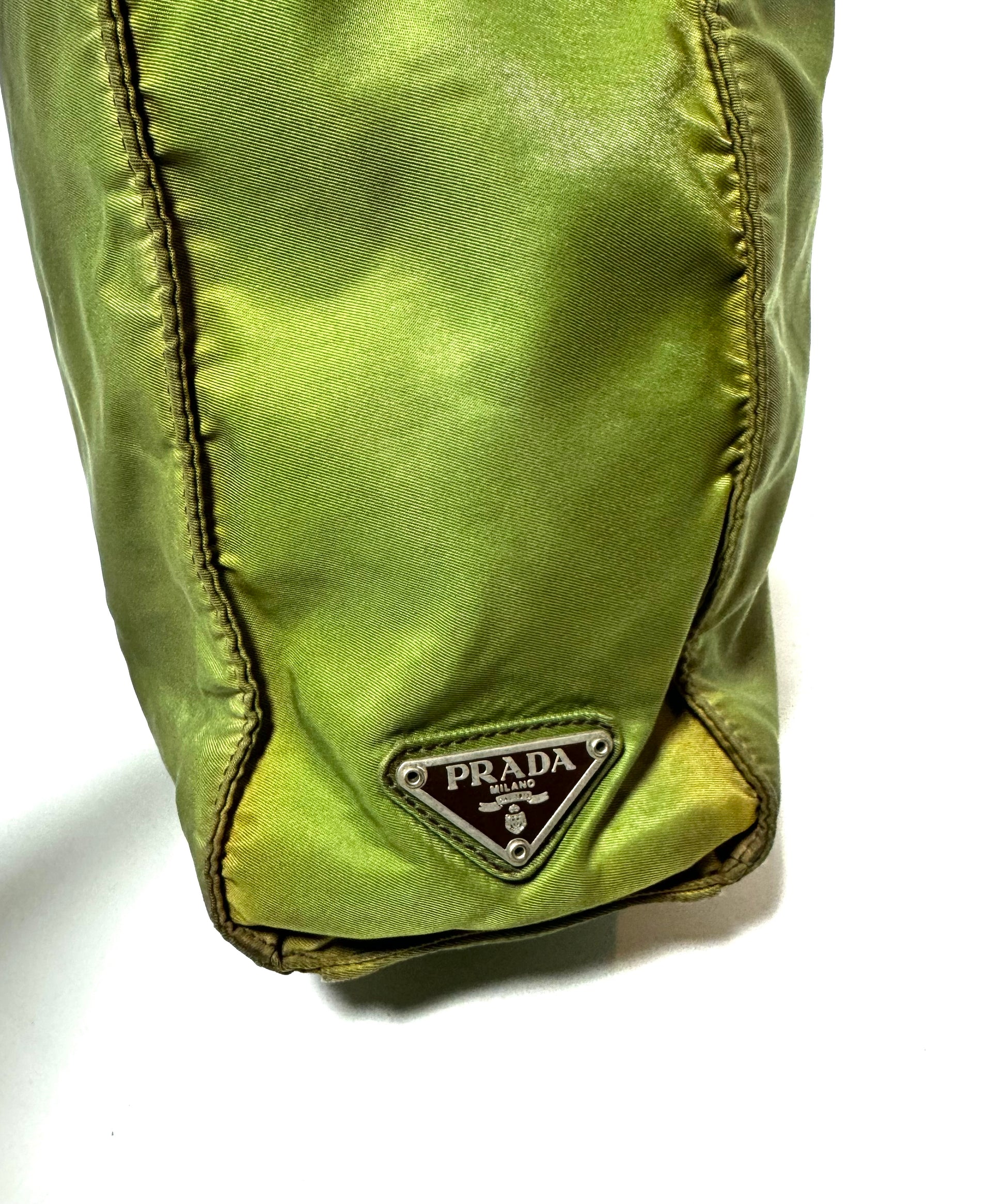PRADA Vintage Green Tote Bag