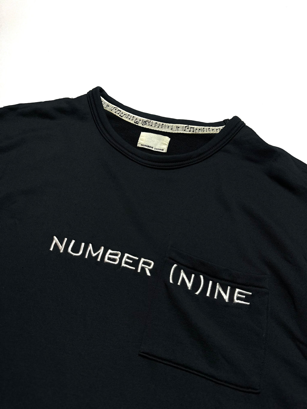 Number Nine Thick Cropped Black Tee