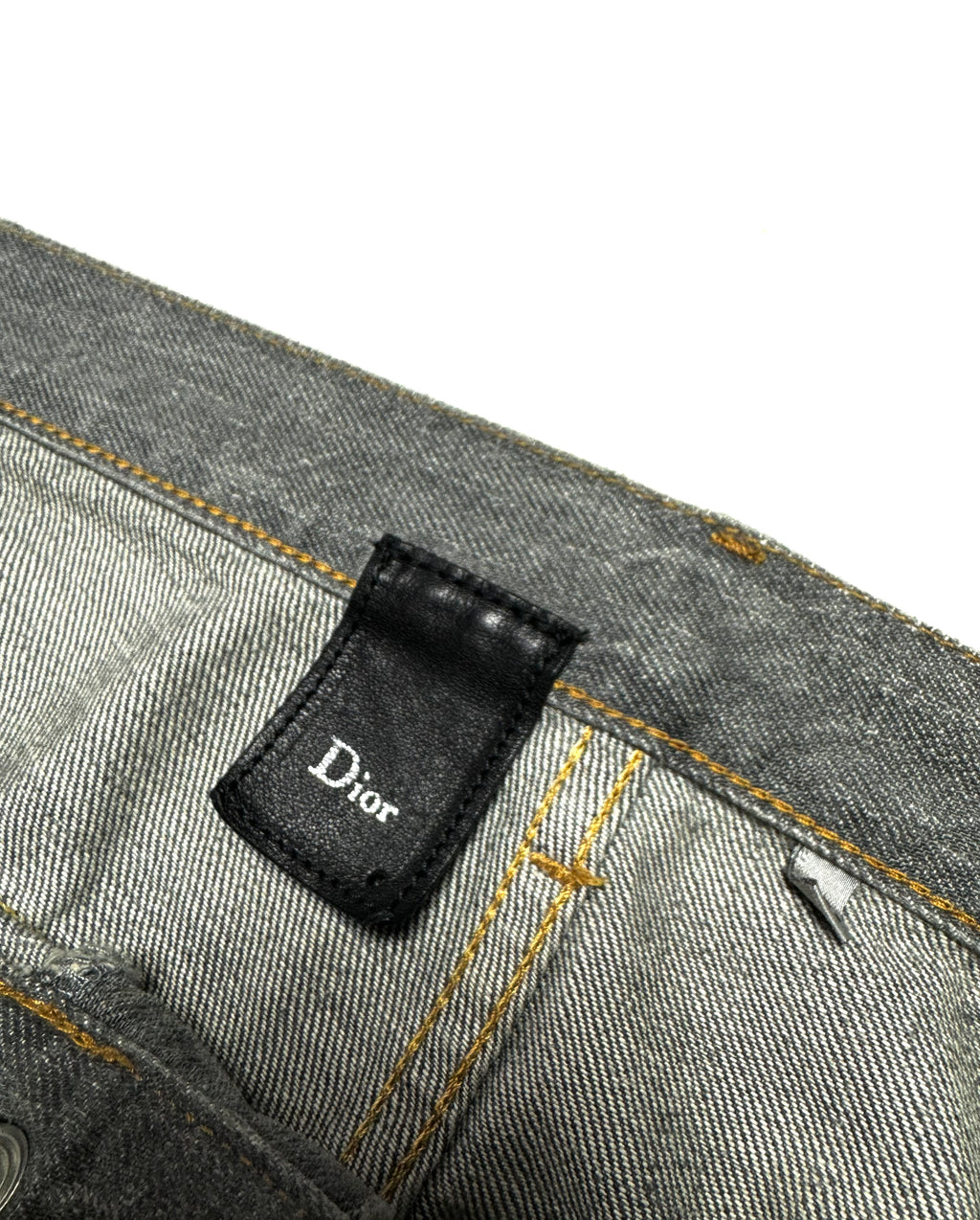 Dior 2000s Washed Grey Denim Jean