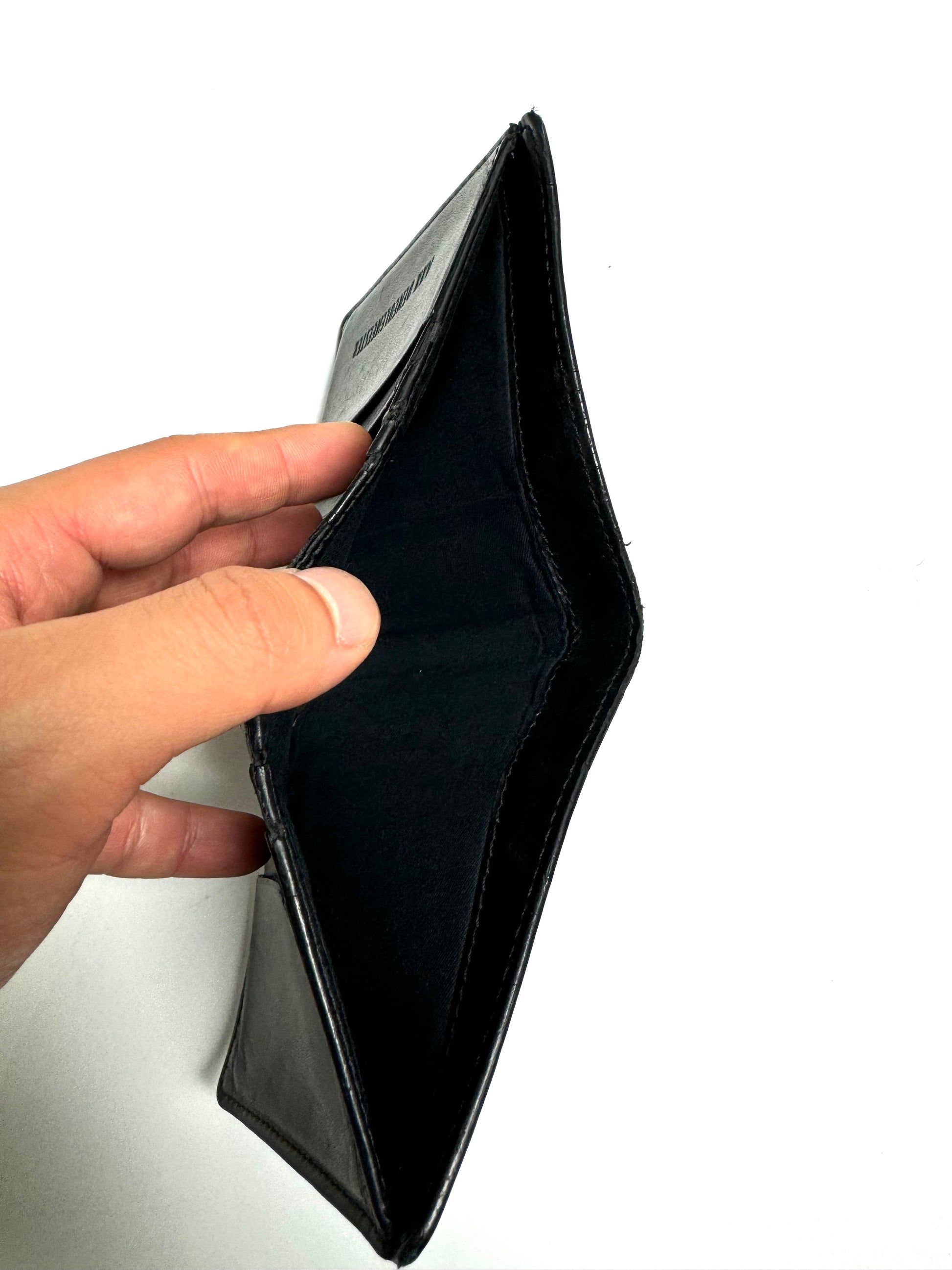 Ann Demeulemeester Black Leather Wallet