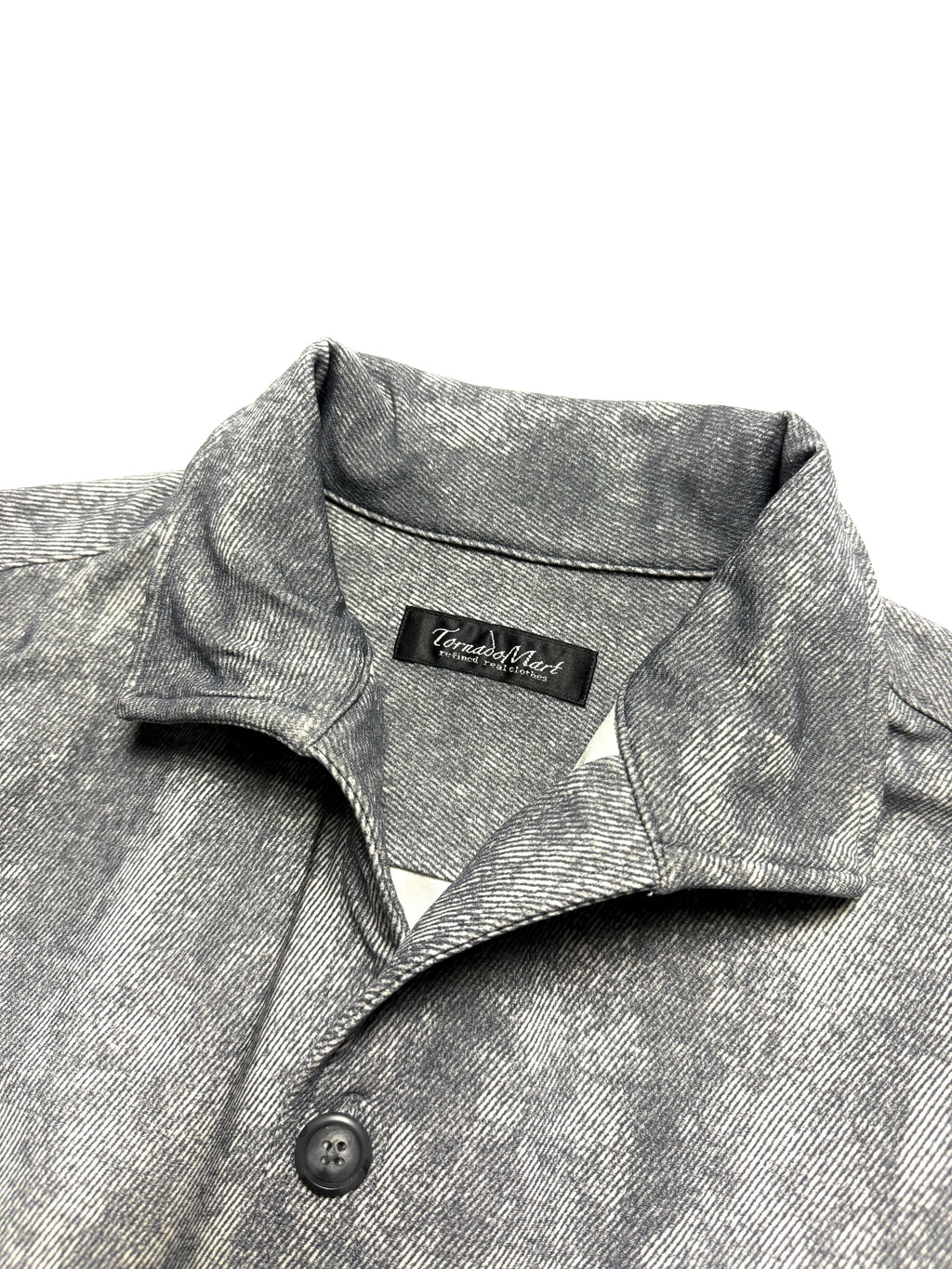 Tornado Mart Grey Blended Shirt