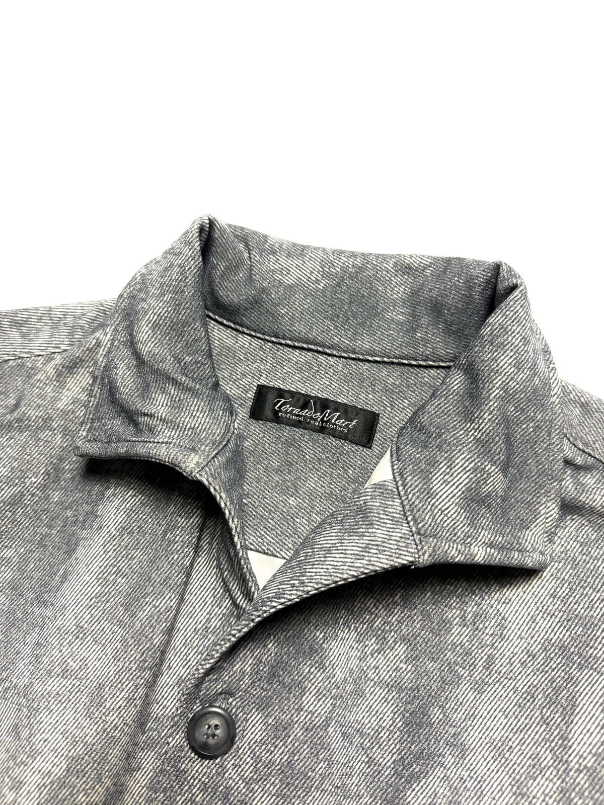 Tornado Mart Grey Blended Shirt