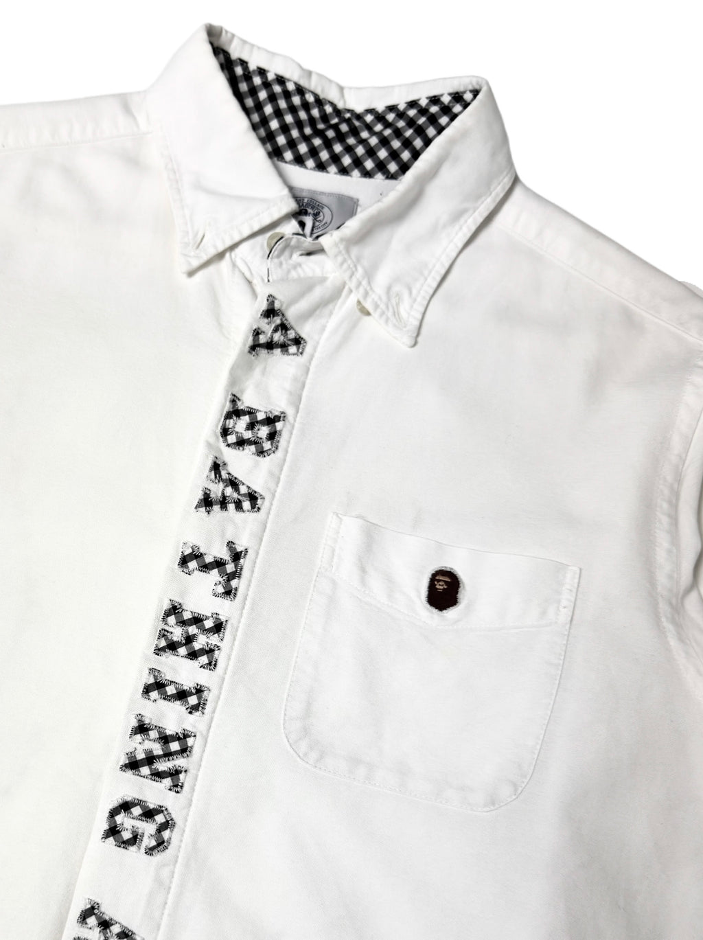BAPE Cut and College White Shirt