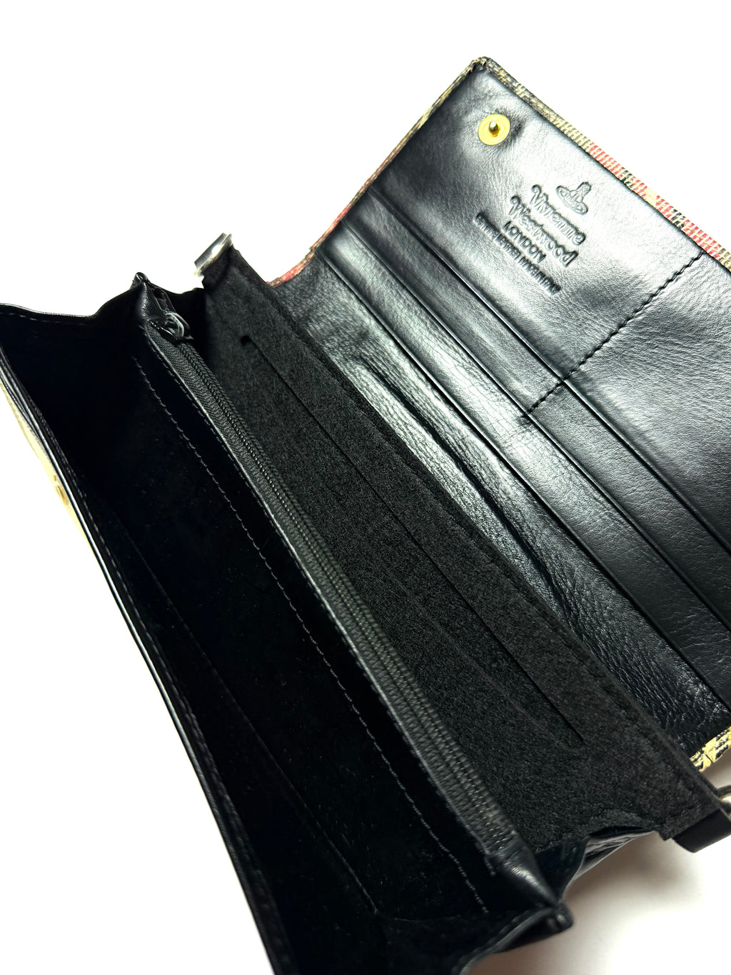 Vivienne Westwood Leather Plaid Wallet