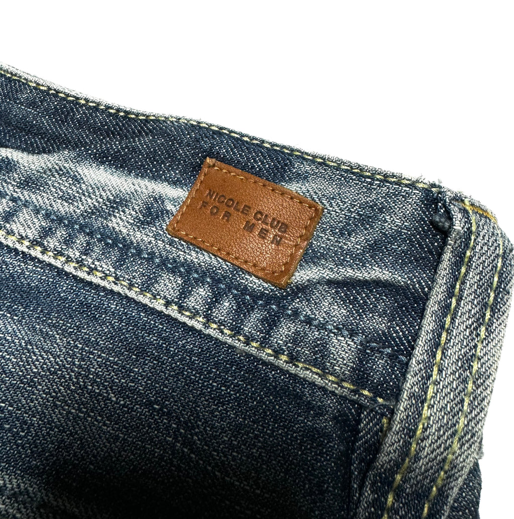 Nicole Club Washed Flared Denim Jean 2000s