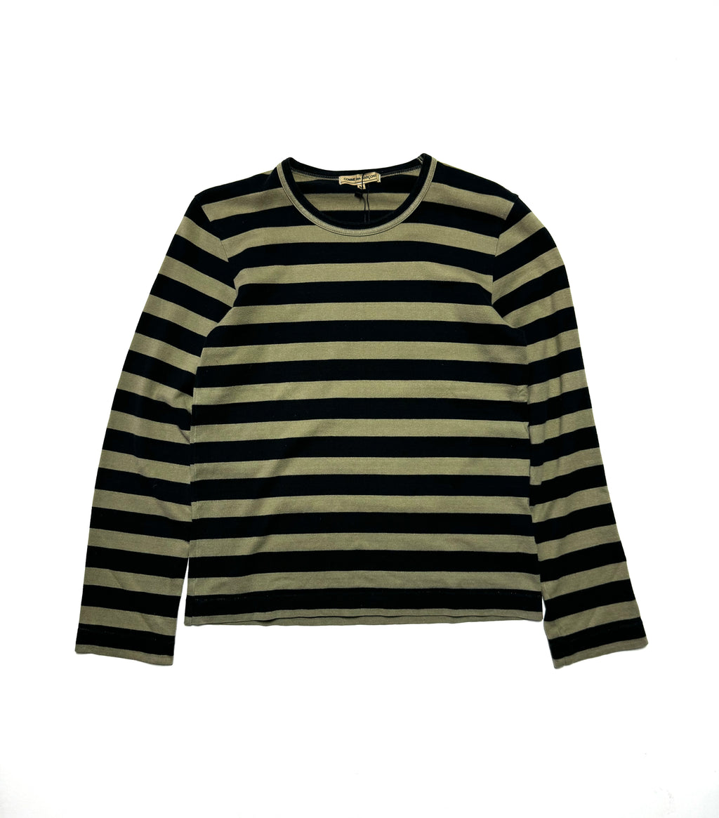 Comme des Garçons Grey Stripe Long Sleeve