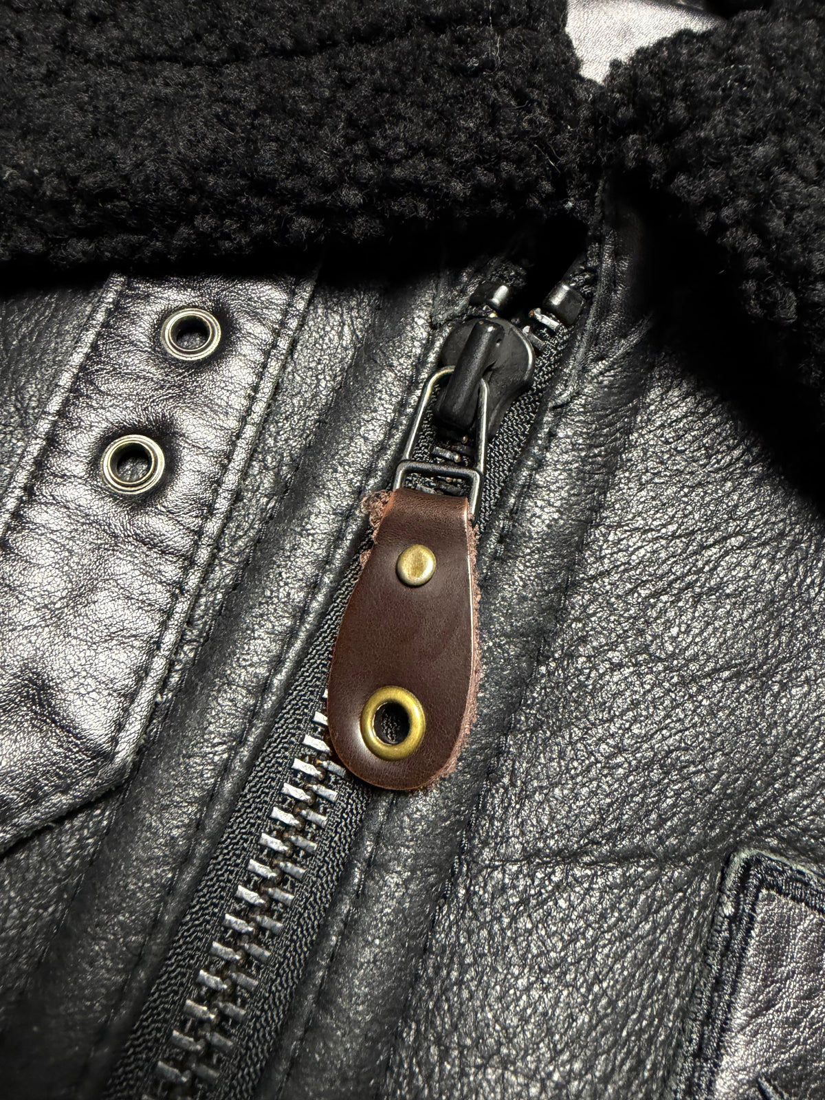Avirex Type B-6 Patched Black Flight Jacket
