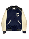 CELINE Wool Varsity Teddy Jacket
