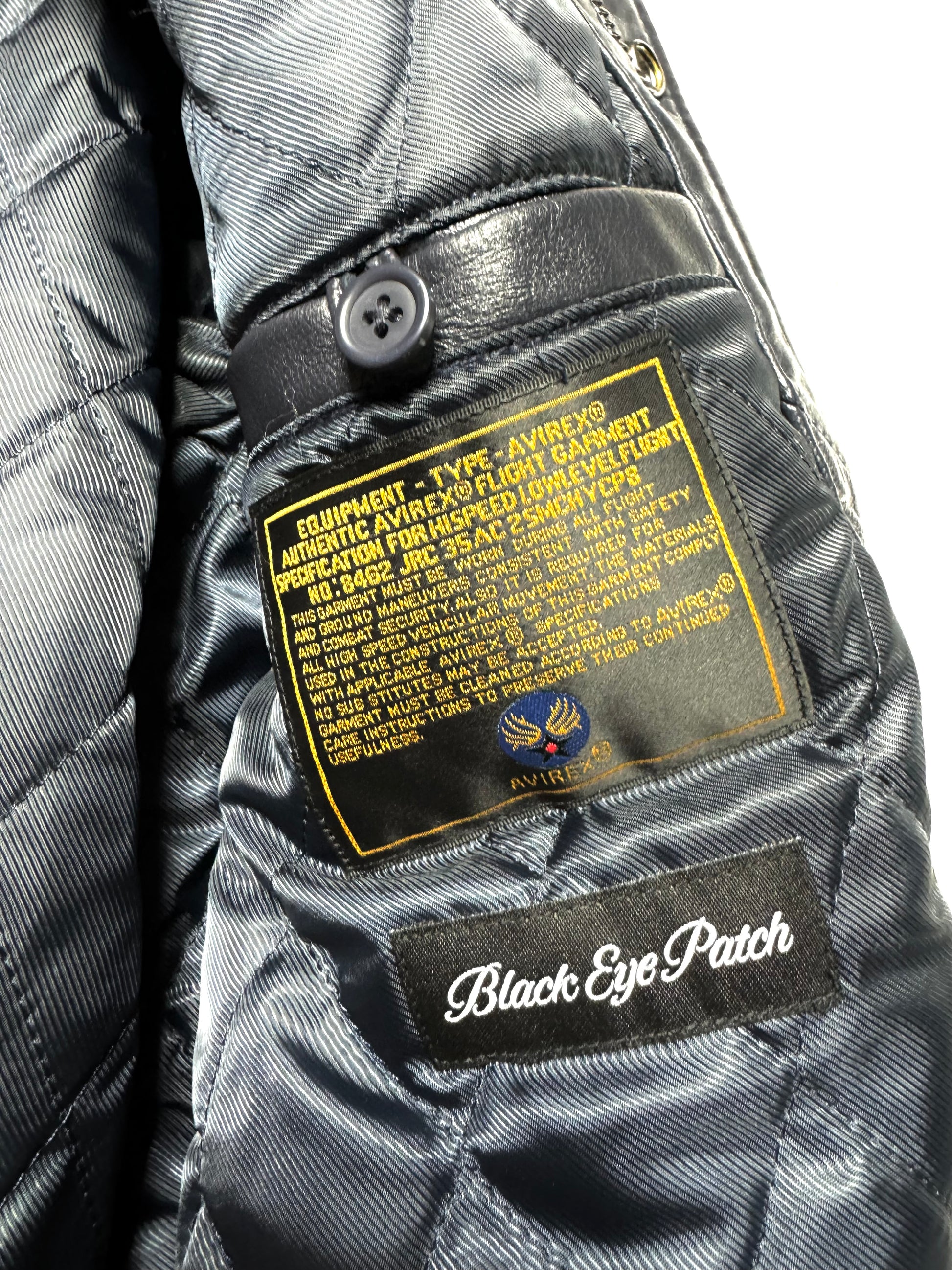 Avirex x Black Eye Patch Lamb Leather Jacket