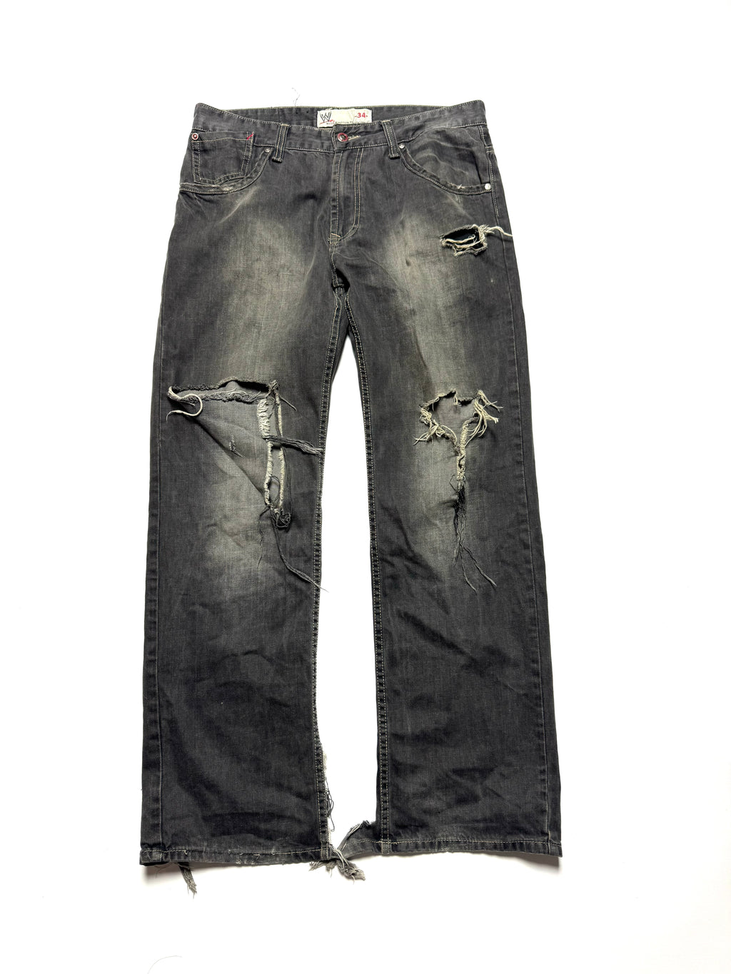 WWE Distressed Washed Jean