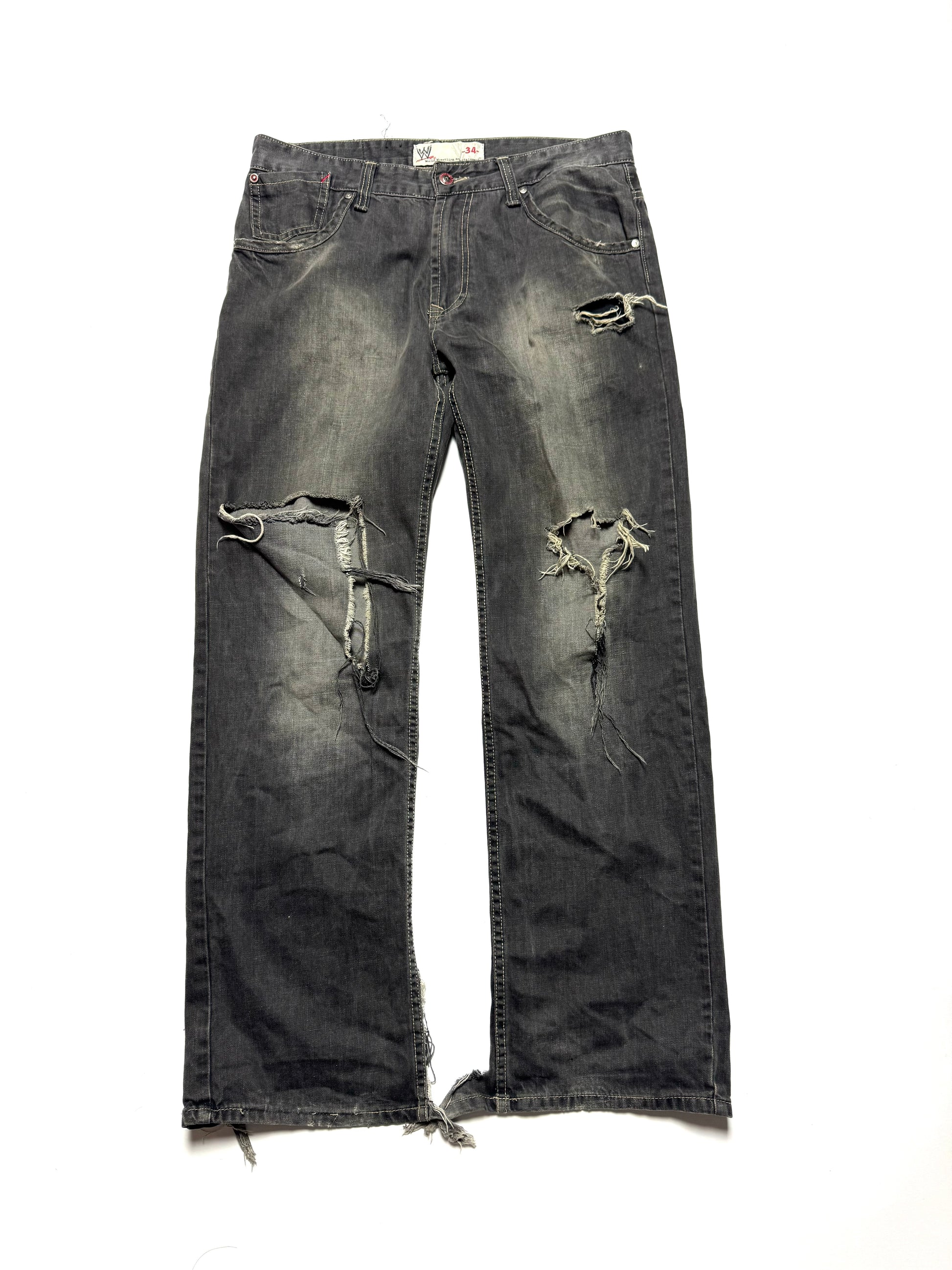 WWE Distressed Washed Jean