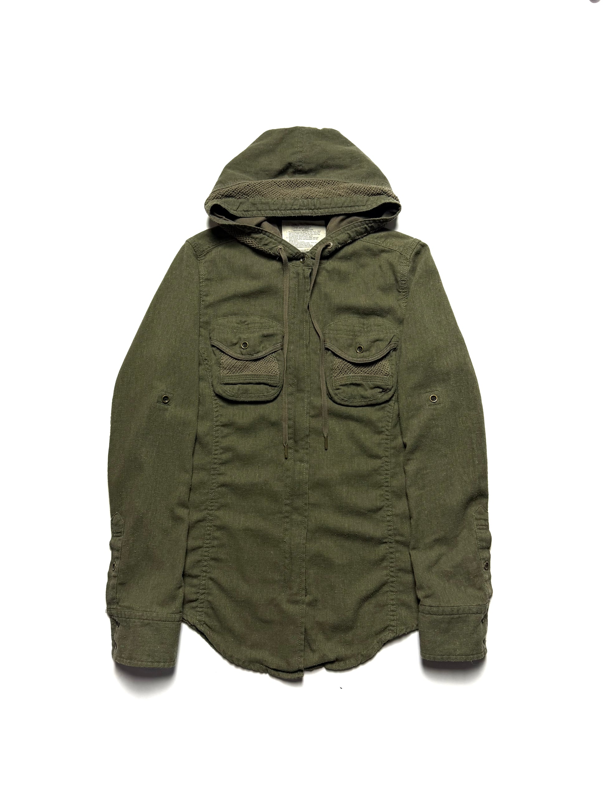 GOA Army Green Hood Zip